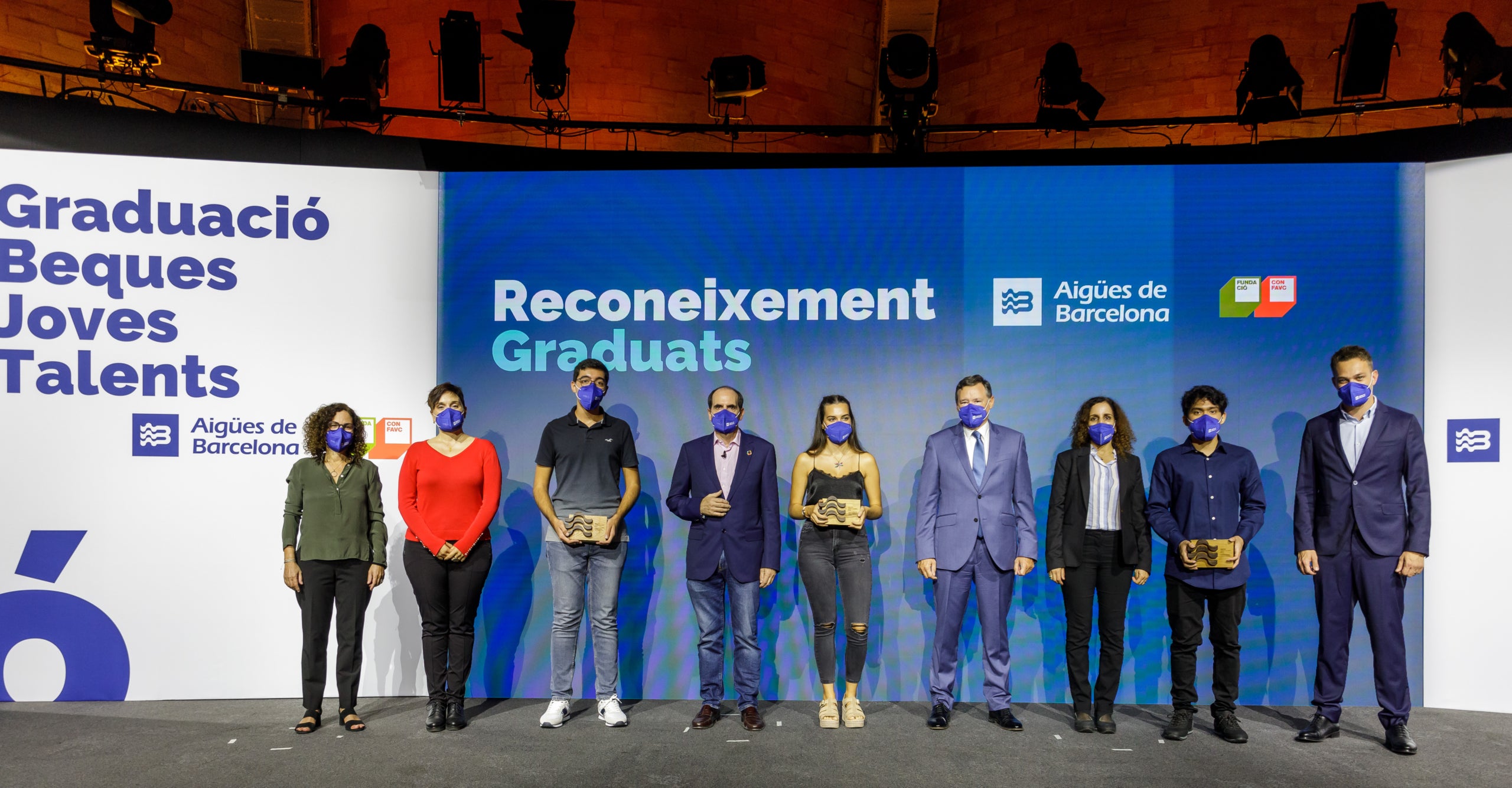 L'acte de la primera promoció de les Beques Joves Talents d’Aigües de Barcelona i la CONFAVC / Agbar