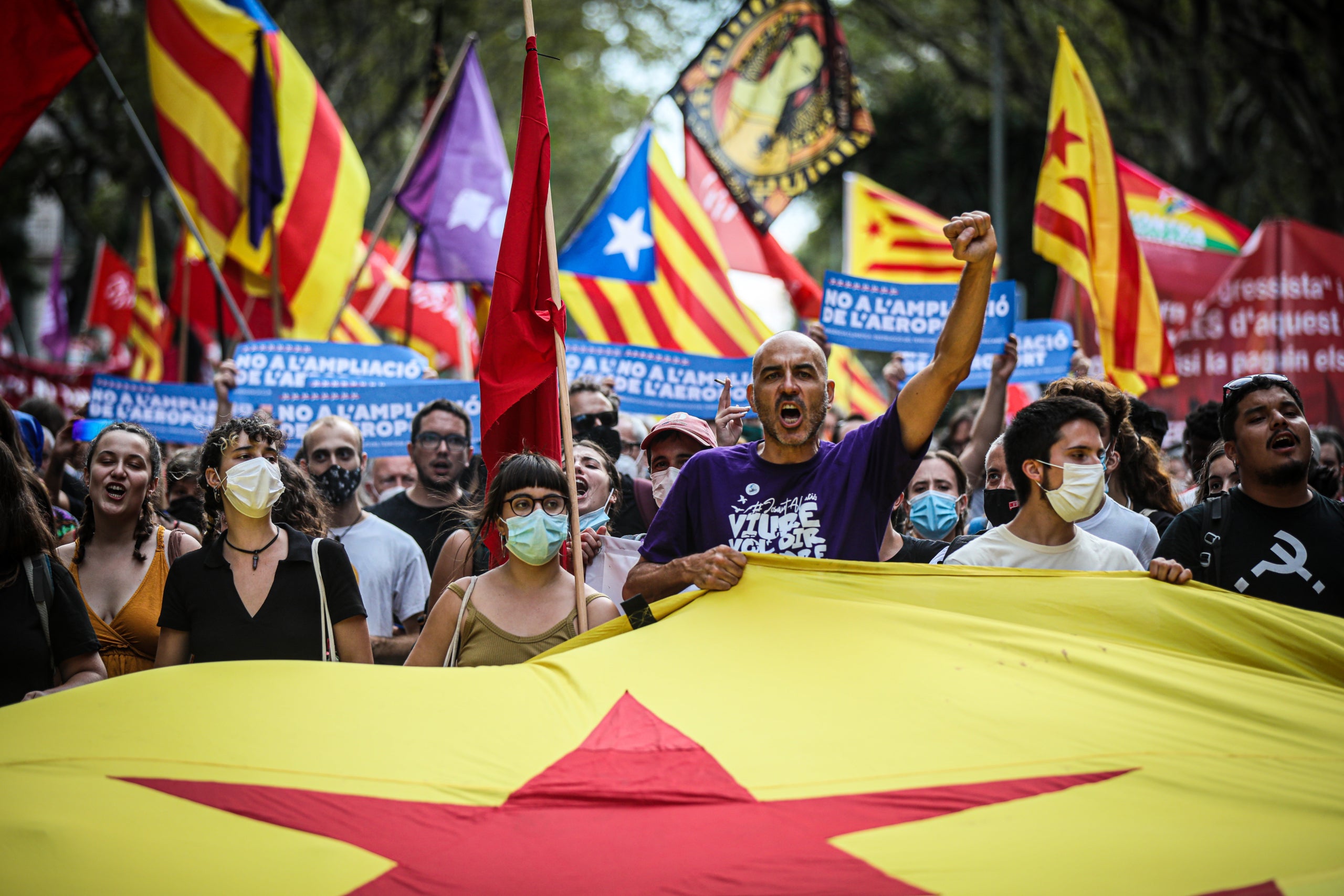 Una mobilització independentista a Barcelona / Jordi Borràs