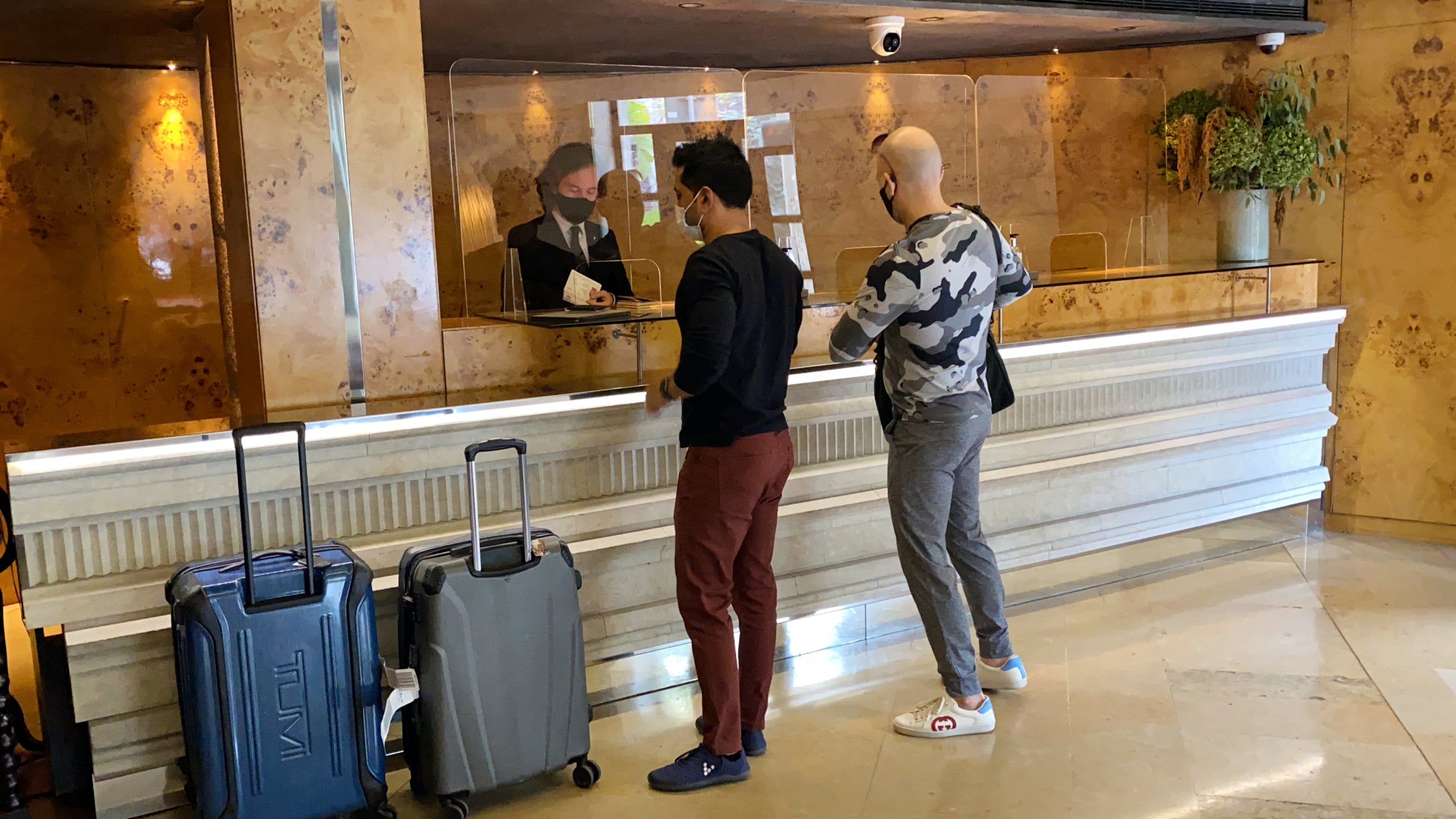 La recepción del hotel Claris en Barcelona / ACN