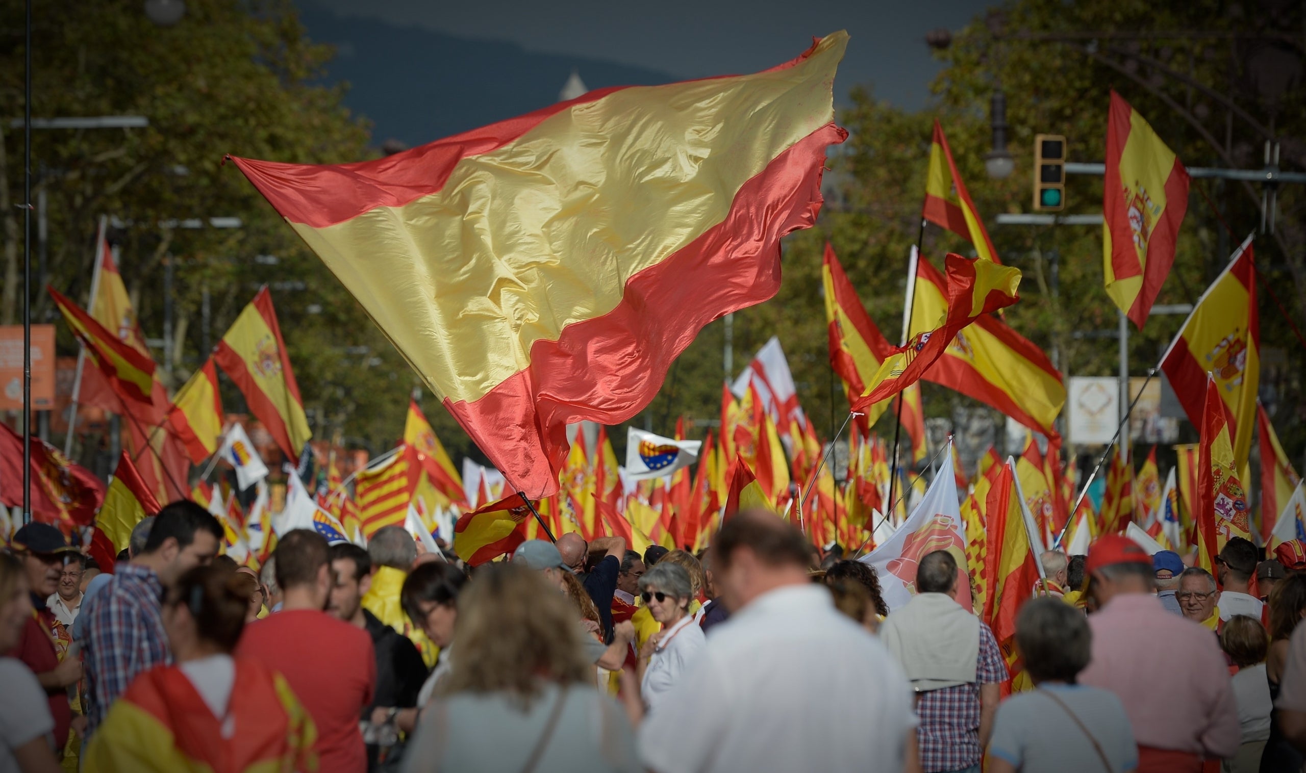 Manifestació pel Dia de la Hispanitat, el 12 d'octubre de 2018, en imatge d'arxiu / Europa Press