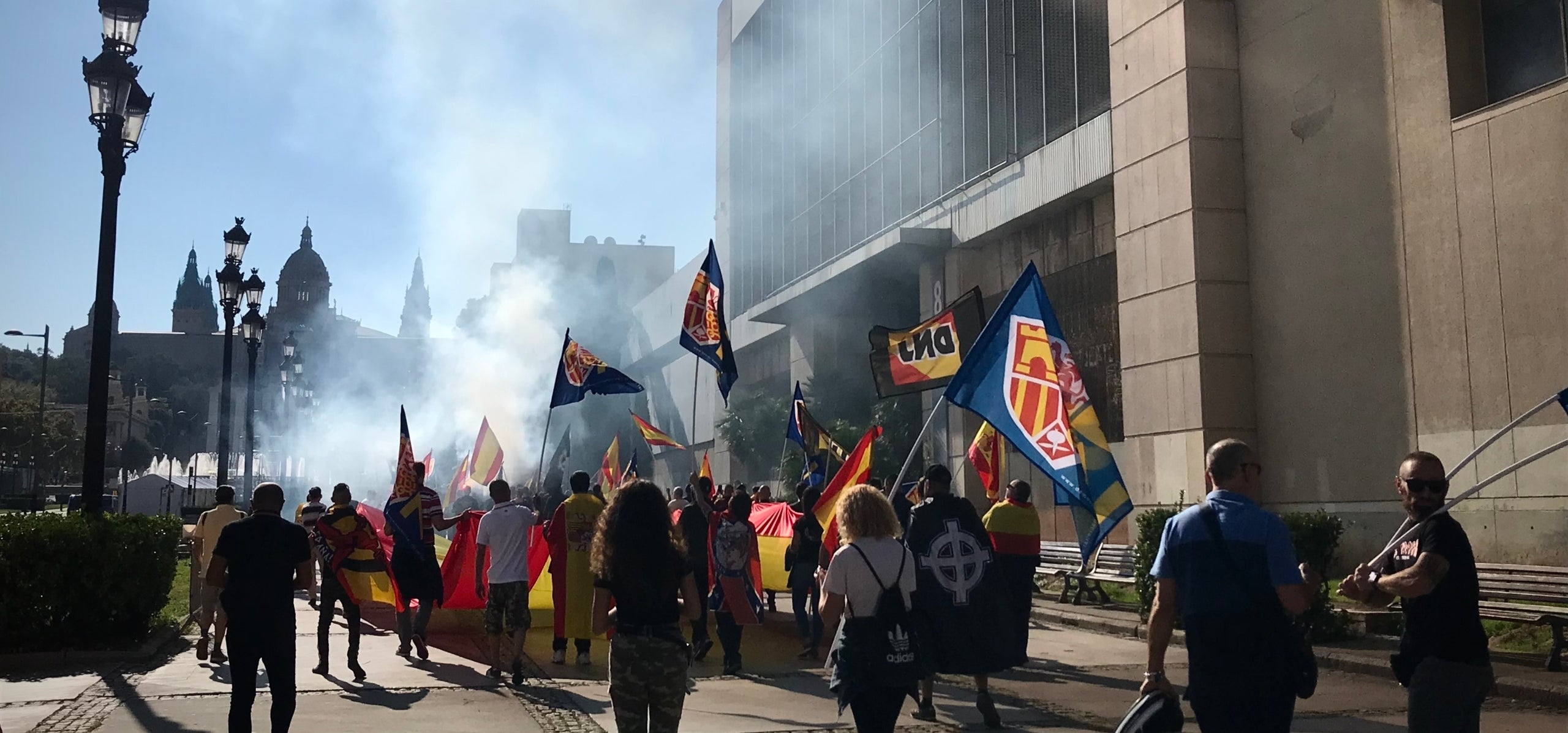 Manifestación en plaza España de Barcelona por el Día de la Hispanidad
EUROPA PRESS
12/10/2021