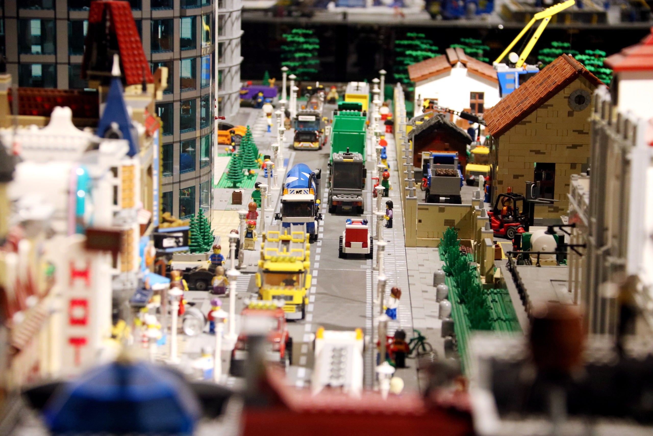 Una de les instal·lacions de l'exposició 'I love Lego' al Reial Cercle Artístic de Barcelona / ACN