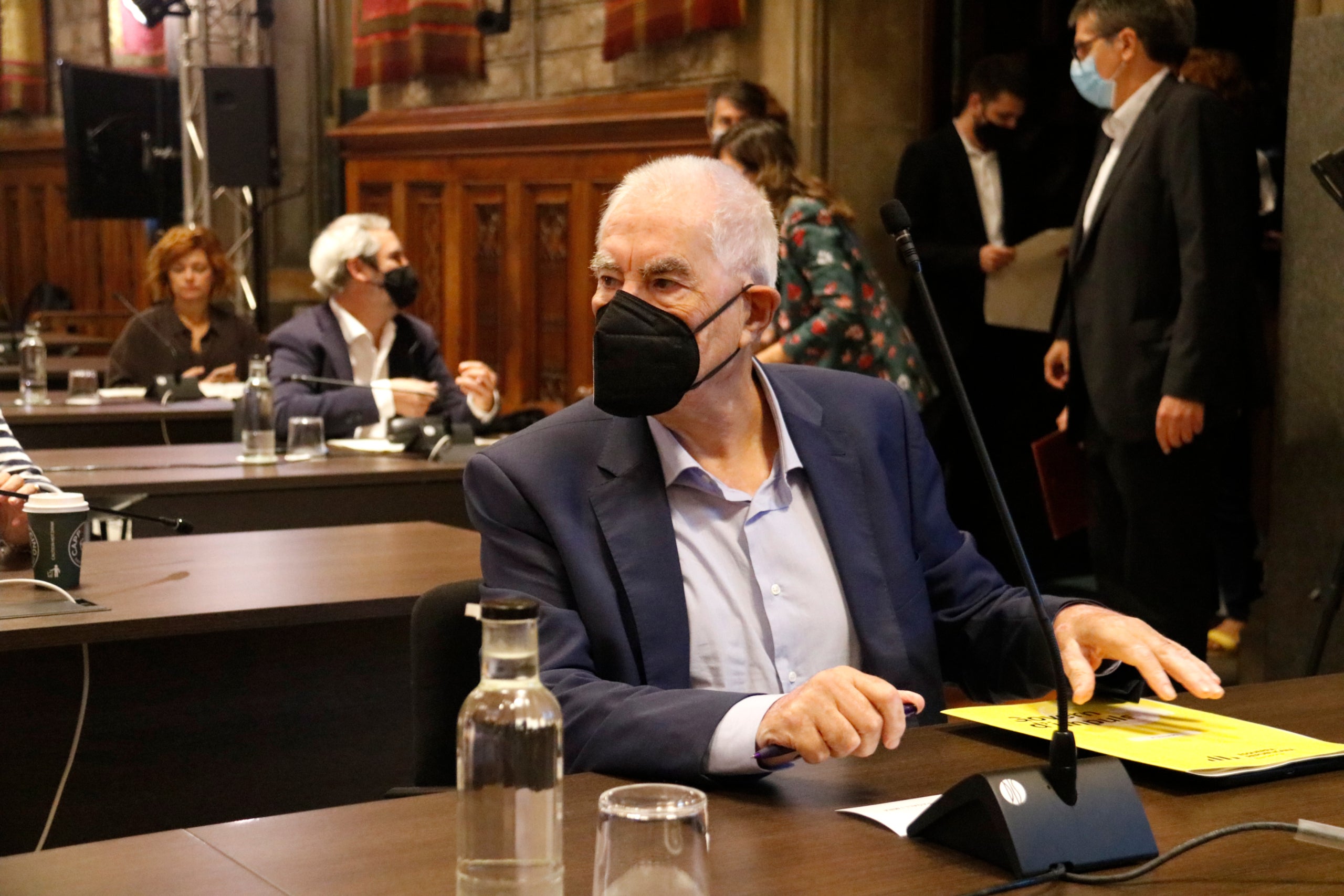 El líder d'ERC a l'Ajuntament de Barcelona, Ernest Maragall, al ple / ACN