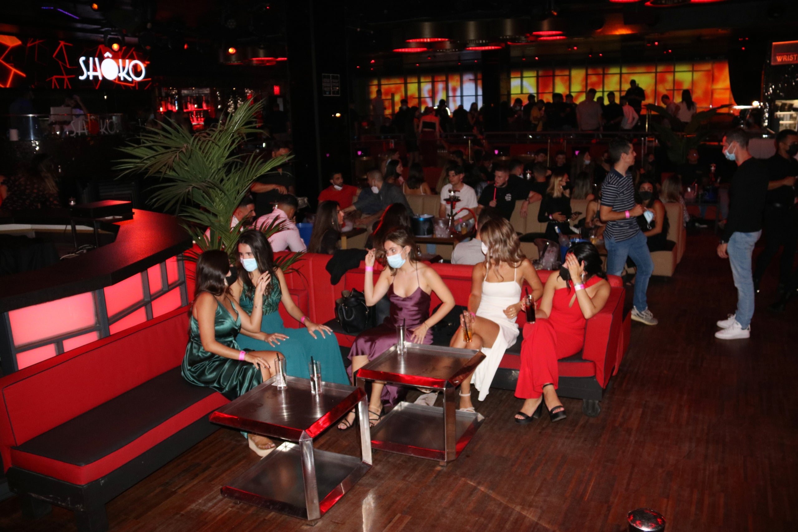 La discoteca Shôko de Barcelona en la primera nit de reobertura dels locals d'oci nocturn / ACN