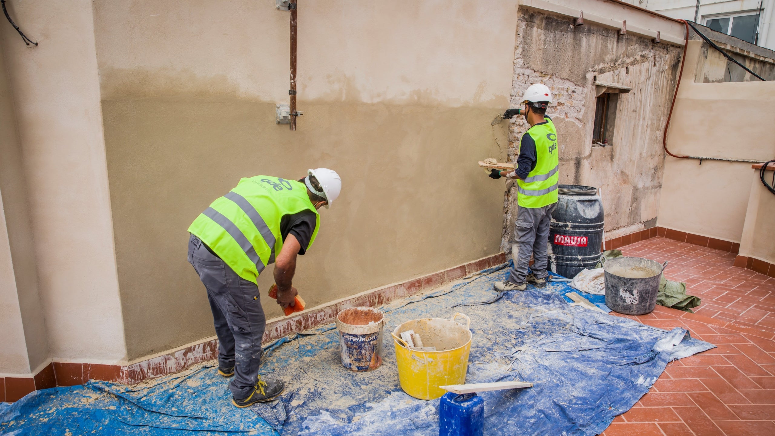 Obres de rehabilitació per crear la primera illa eficient energètica de Barcelona / Cedida