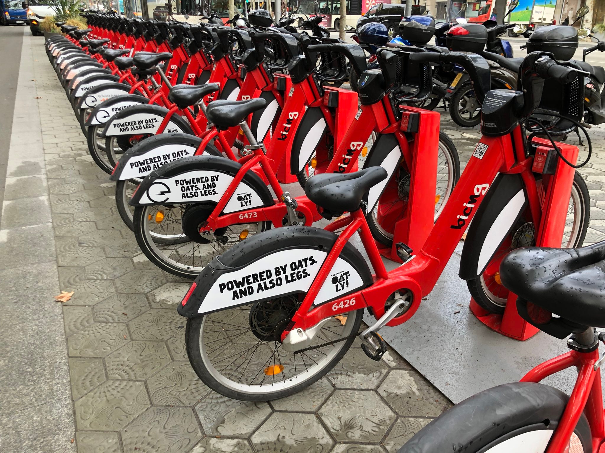 Bicis elèctriques del Bicing en una imatge d'arxiu