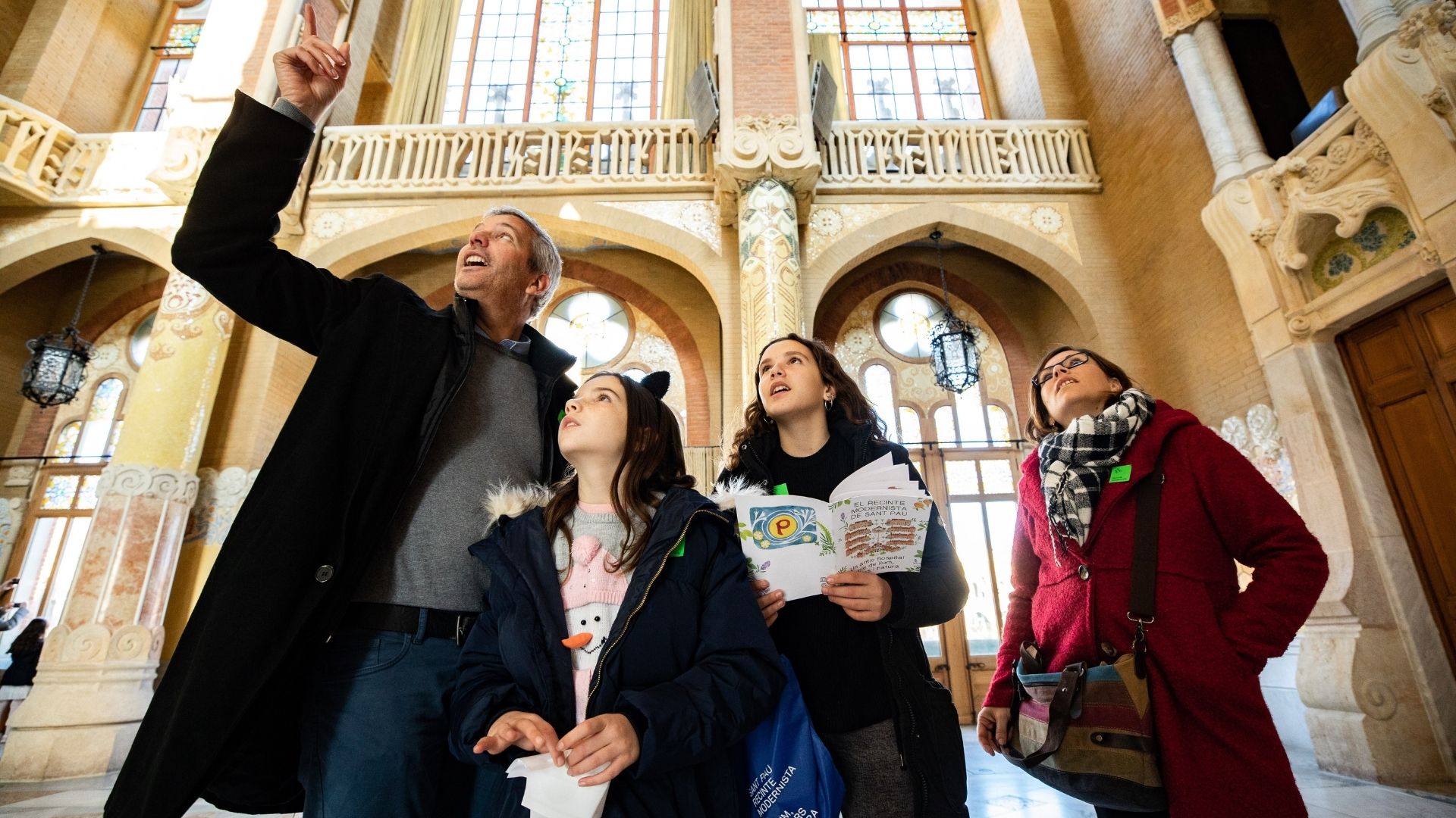 Visita familiar al recinte modernista de Sant Pau, una de les activitats de Nadal RECINTE MODERNISTA DE SANT PAU