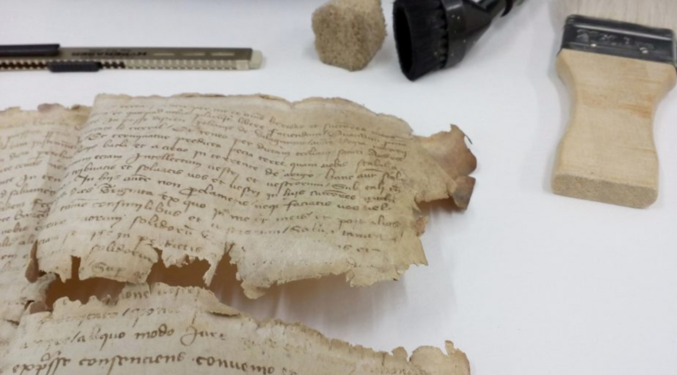 El pergamí del segle XV conservat a l'Arxiu Municipal del Districte de Sant Andreu / Ajuntament de Barcelona