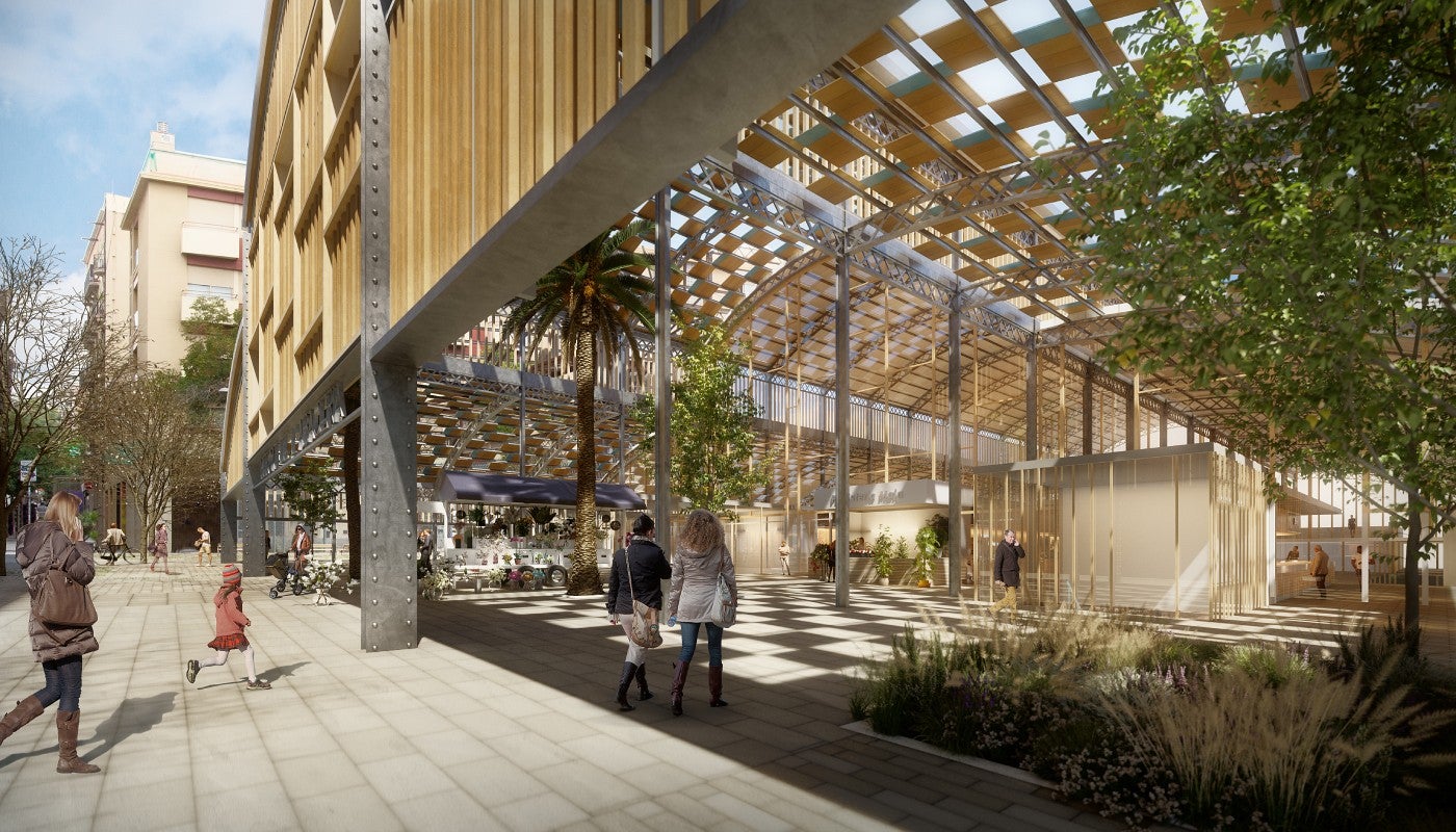 Així serà el futur mercat de l'Abaceria / Ajuntament de Barcelona