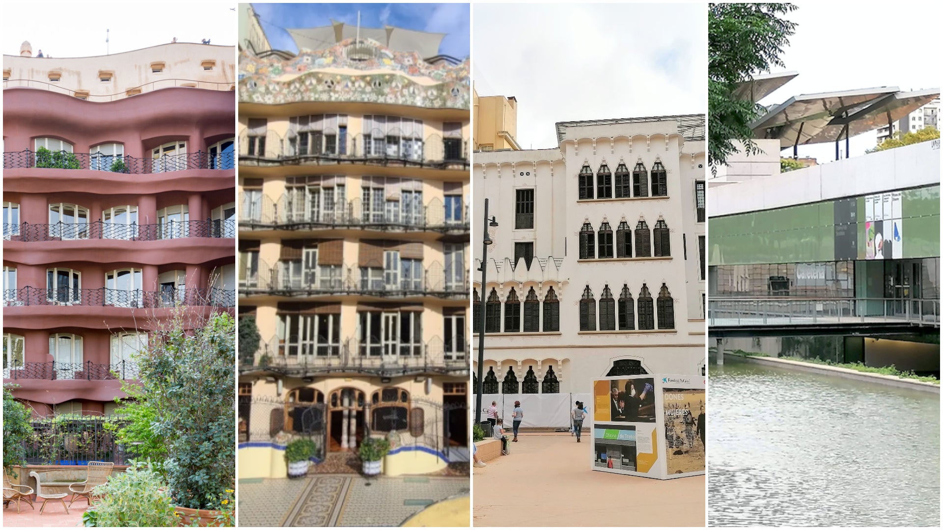Façanes posteriors de 4 icones de la Barcelona / TOT Barcelona