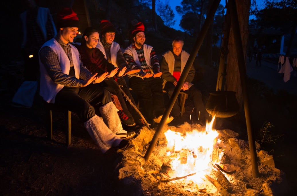 Escena del pessebre vivent de Sant Fost de Campsentelles