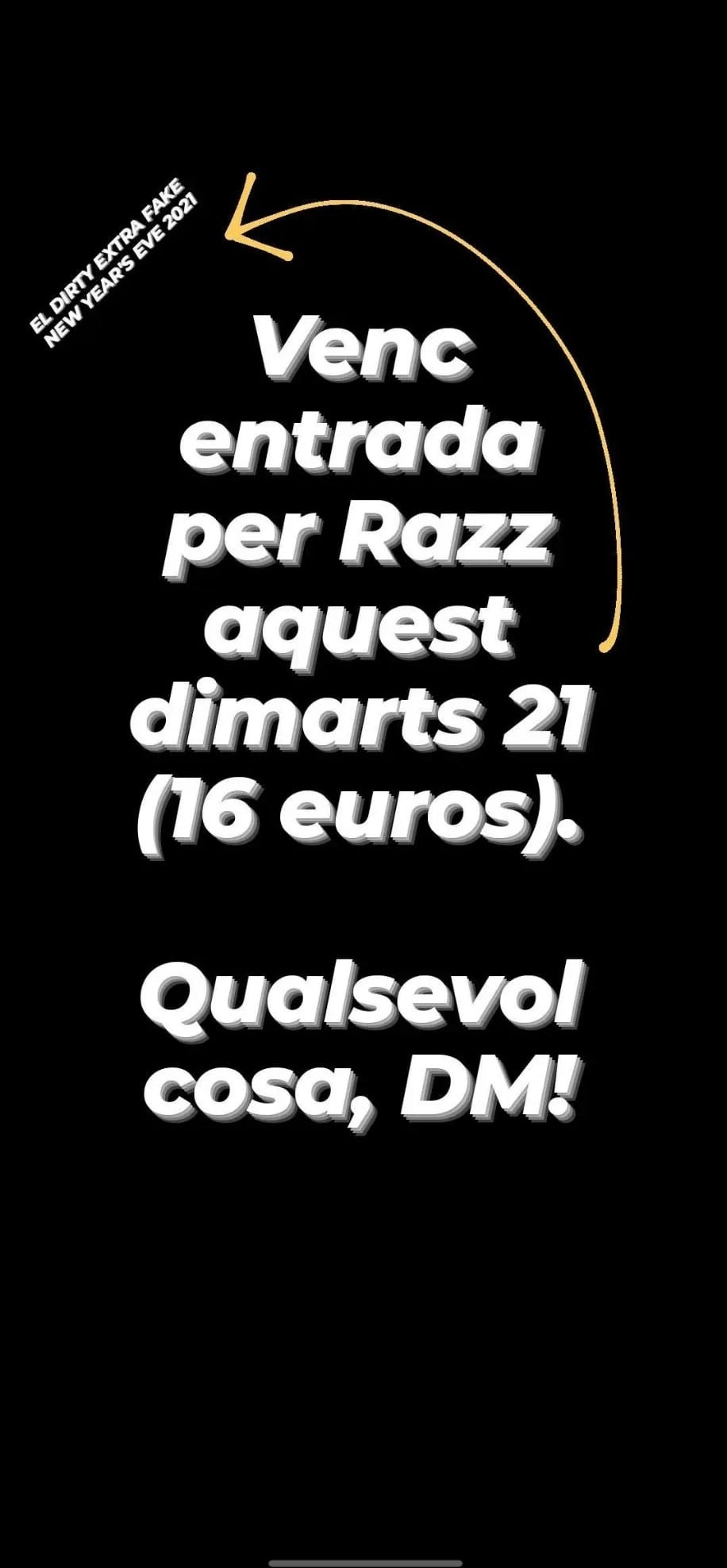 Un client posa a la venda la seva entrada per la discoteca Razzmatazz a través d'Instagram