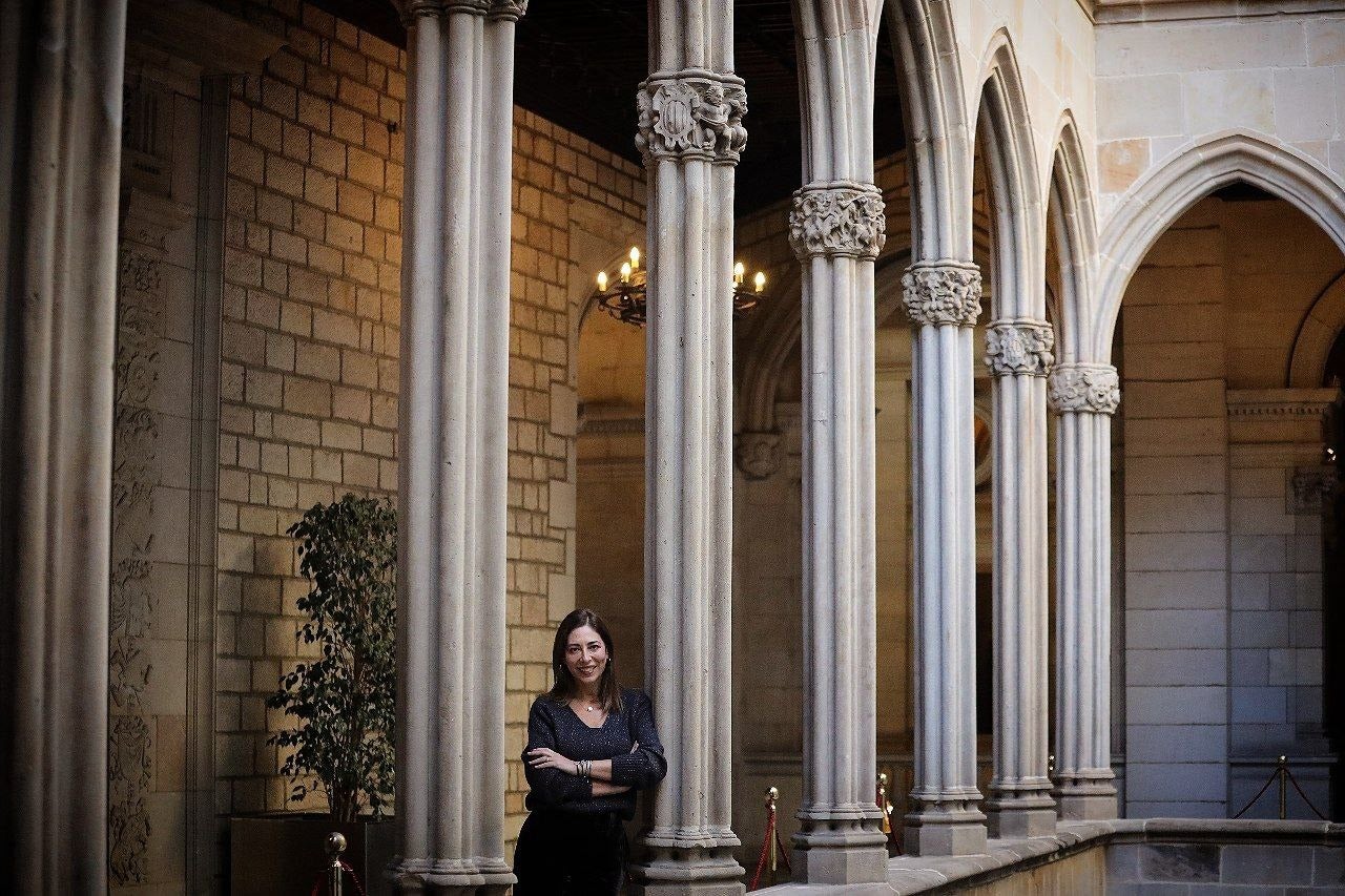 La presidenta del grup municipal de Cs, Luz Guilarte, a l'Ajuntament de Barcelona / Cs