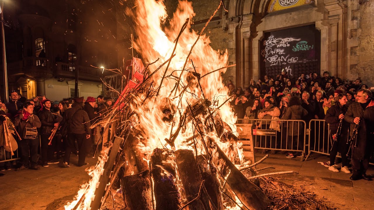 Foguerons de Sa Pobla a la Vila de Gràcia / Youtube