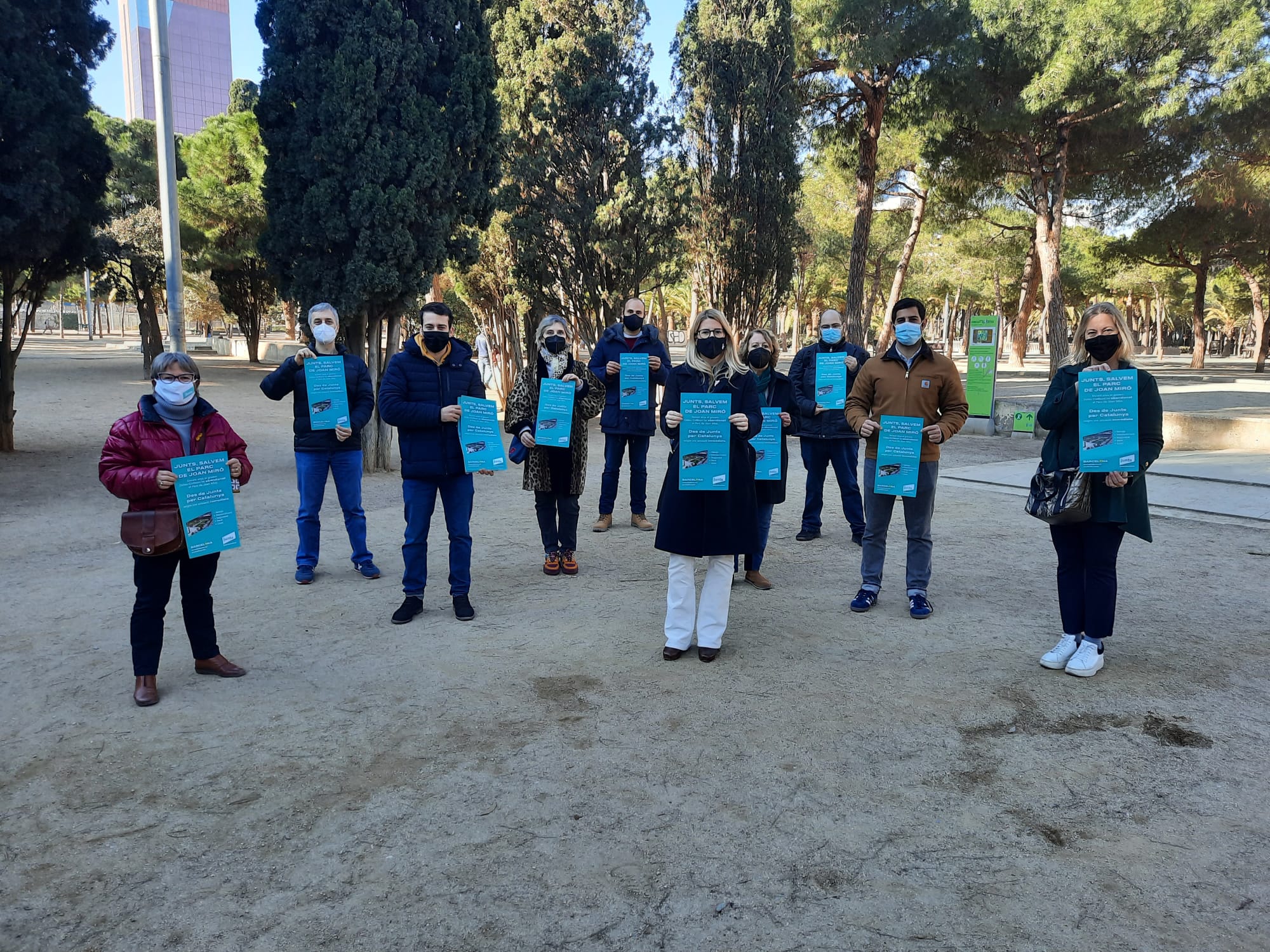 Junts per Catalunya fa una campanya perquè l'Ajuntament netegi i adeqüi el parc de Joan Miró, a l'Eixample / Junts per Catalunya