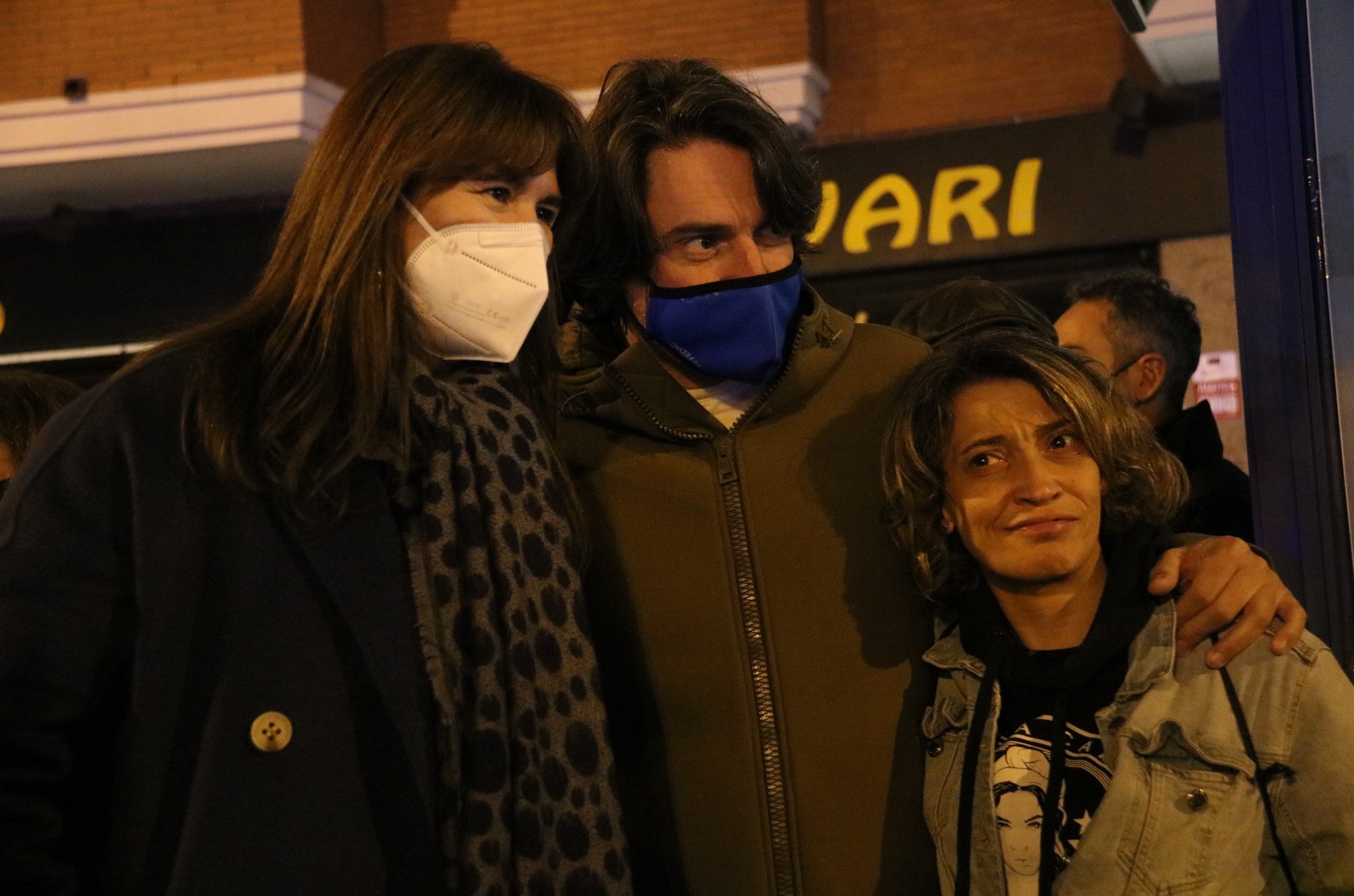 La presidenta del Parlament, Laura Borràs, al tall de Meridiana prohibit per Interior / ACN