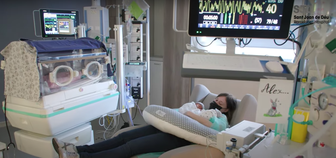 Una habitació de la nova UCI neonatal de l'hospital Sant Joan de Déu / Sant Joan de Déu