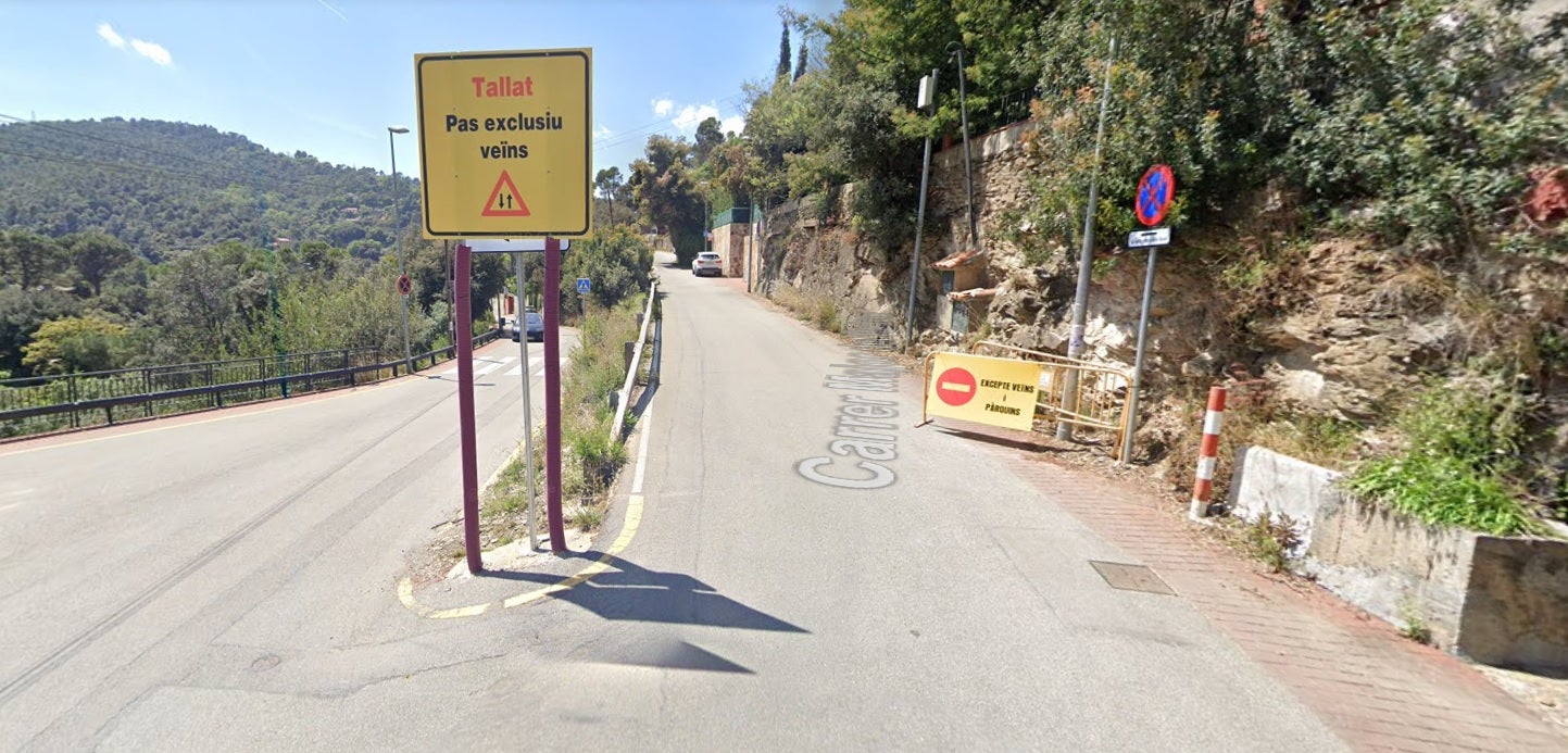 La cruïlla del carrer Major de Rectoret amb el carrer Margalló / Google Street View