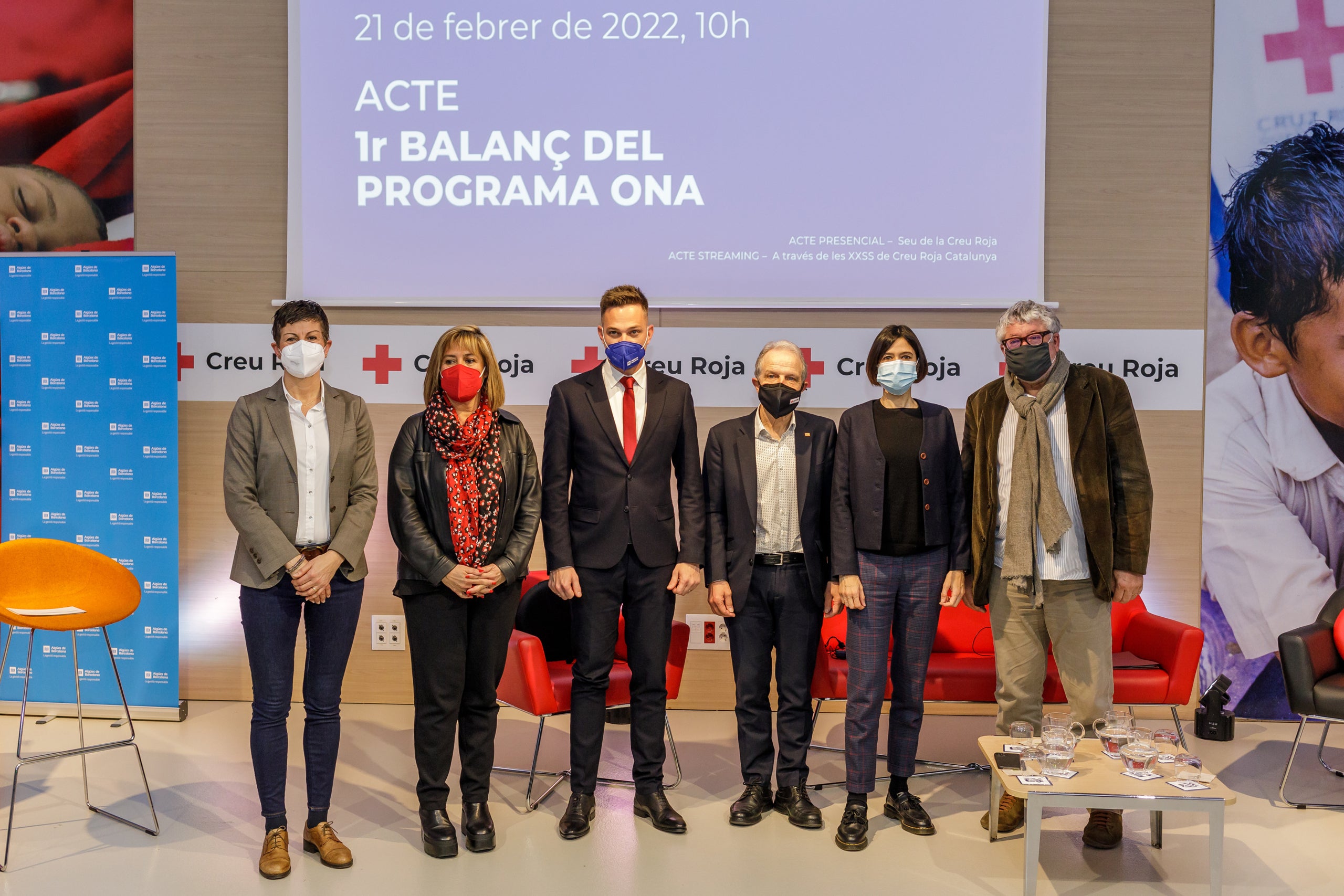 L'acte d'Aigües de Barcelona i la Creu Roja per fer balanç del programa ONA per ajudar persones vulnerables a trobar ocupació