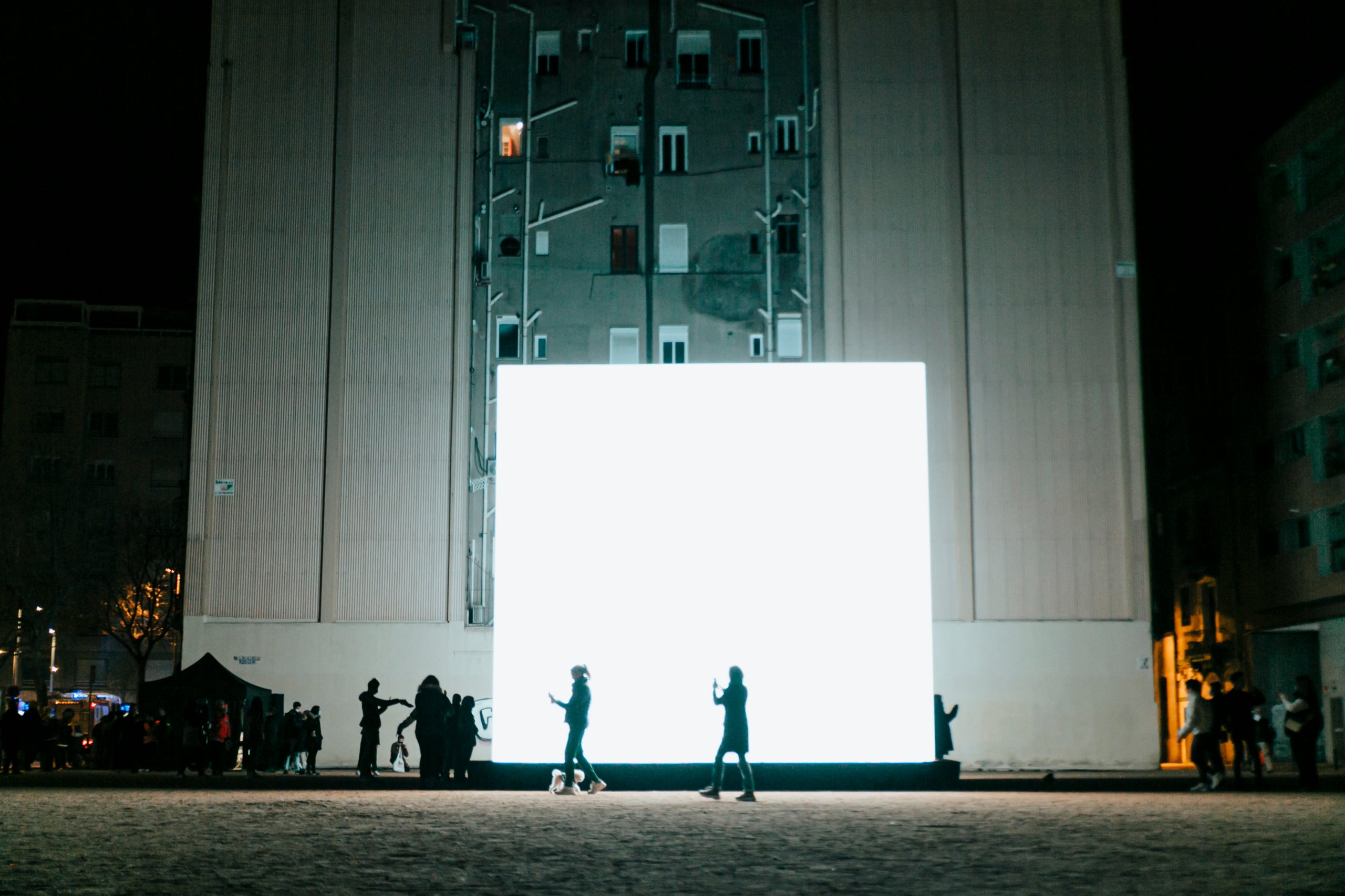 L'obra 'Espectre', polèmica durant el festival Llum BCN 2022 / ICUB