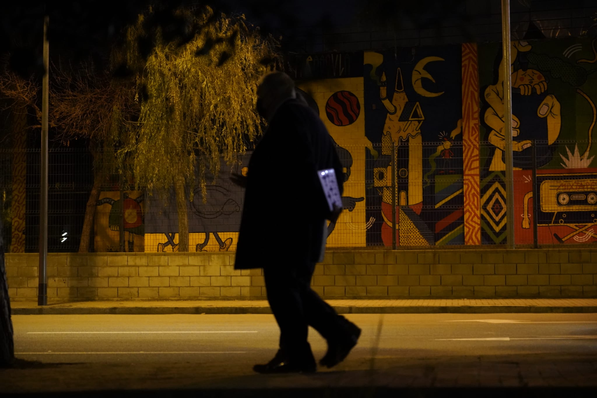 El líder d'ERC a Barcelona, Ernest Maragall, durant un passeig per la Marina / Gerard Magrinyà (ERC)