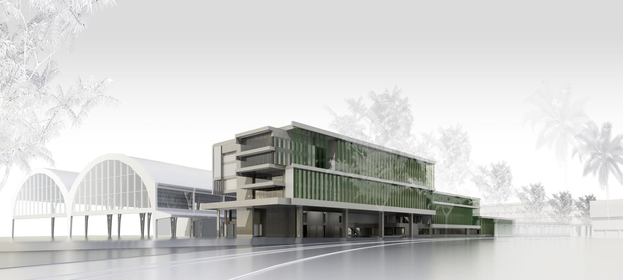 Recreació virtual de la Biblioteca Central a l'estació de França / Foto: Twitter - Miquel Iceta