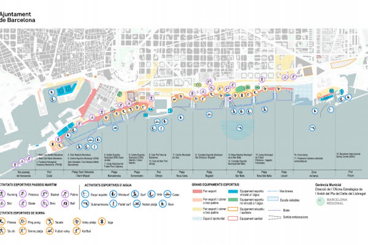 Mapa del 'Pavelló Blau' / Ajuntament de Barcelona