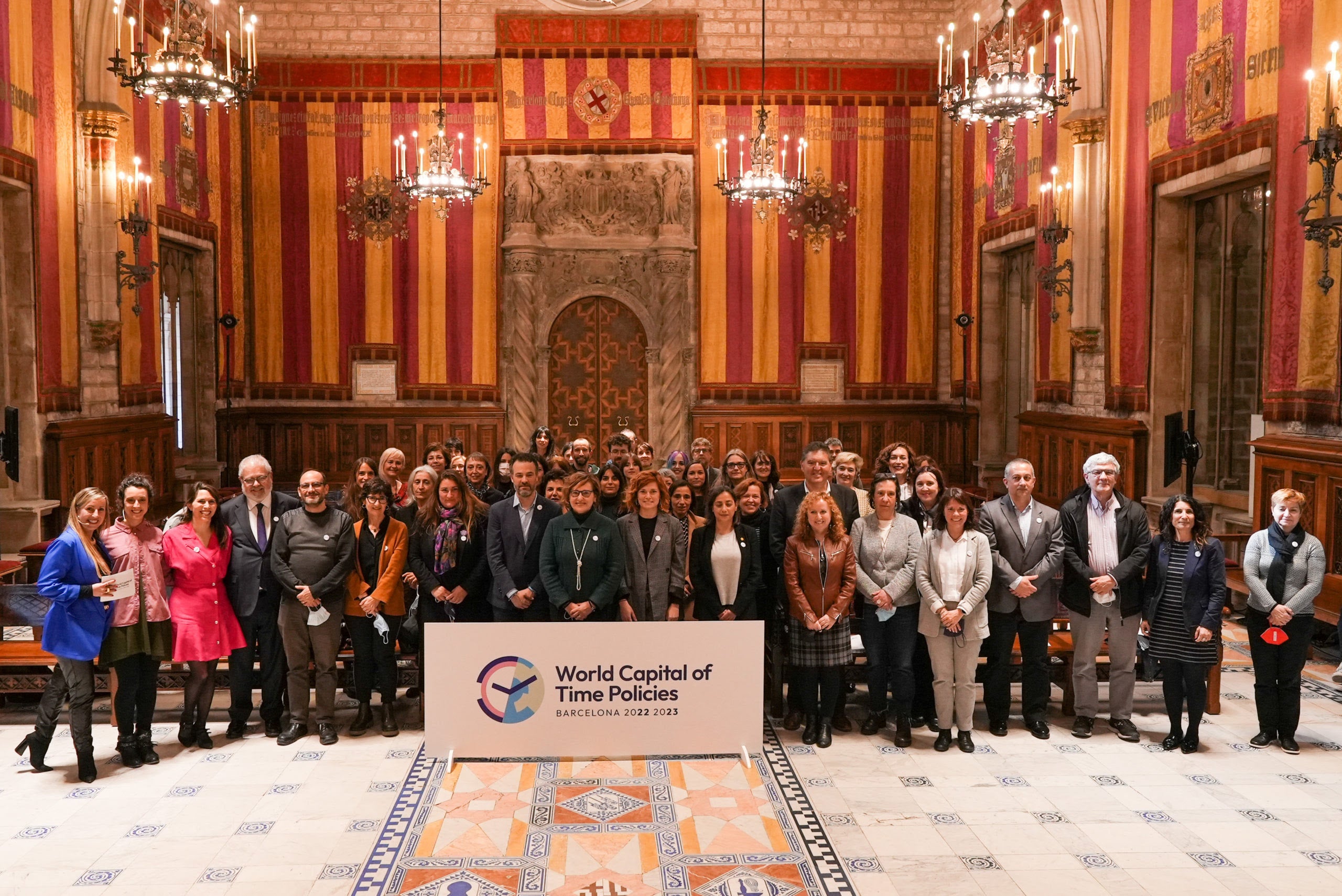 Un moment de l'acte inaugural de la ciutat de Barcelona com a capital mundial de les polítiques del temps / Ajuntament de Barcelona