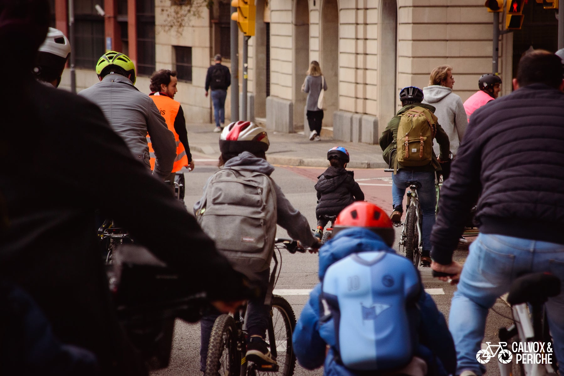 Bici-bús de l'escola Tàber