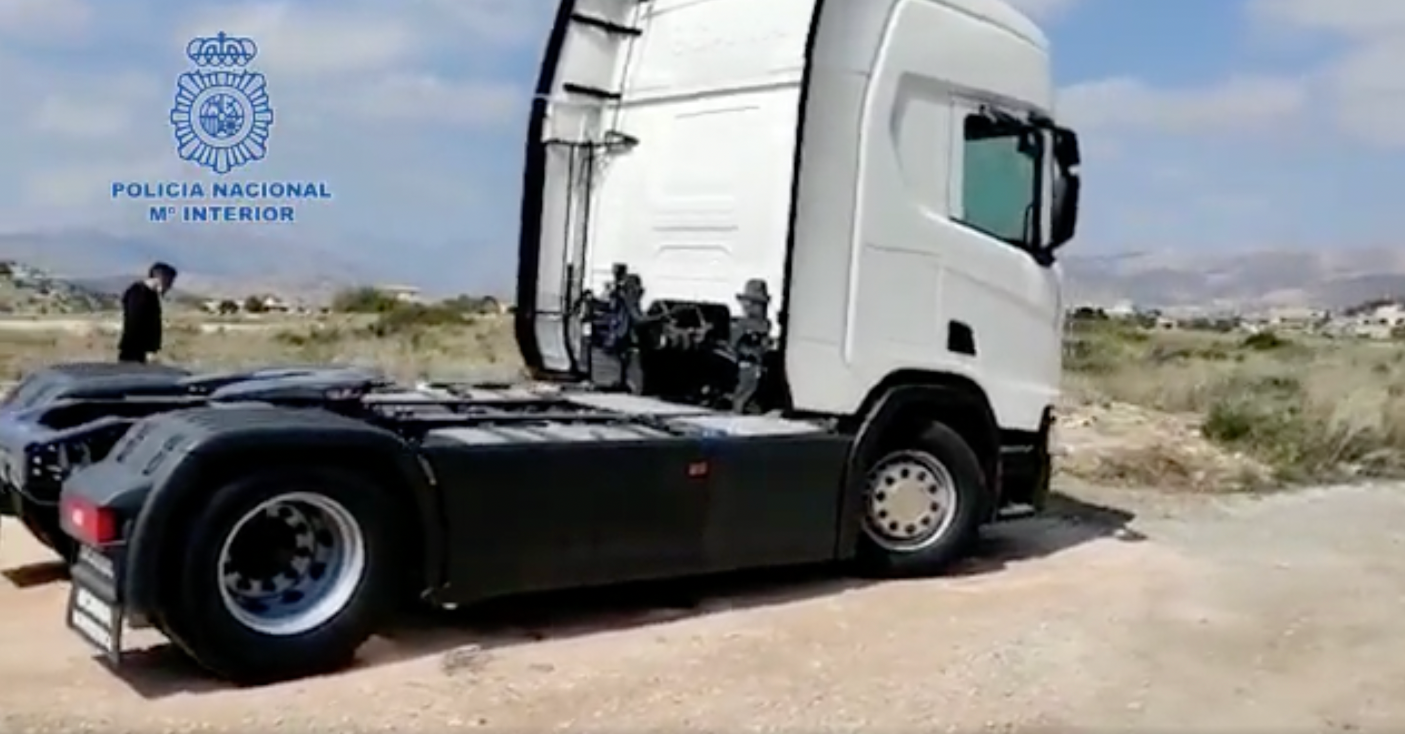 Imatge d'uns dels vehicles robats POLICIA ESPANYOLA