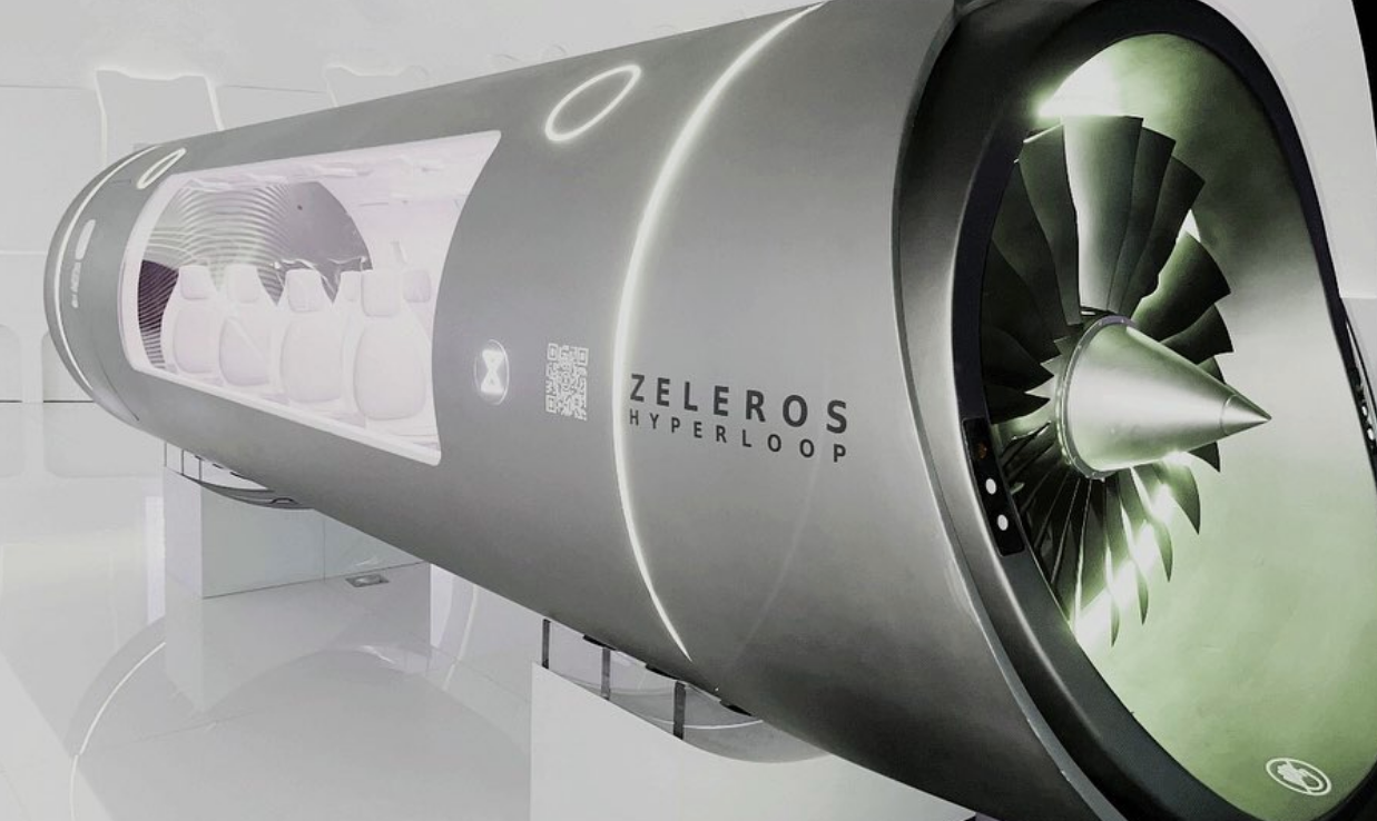 Un vagó de l''hyperloop', el tren ultraràpid que aspira a circular a partir de 2030 / Zeleros