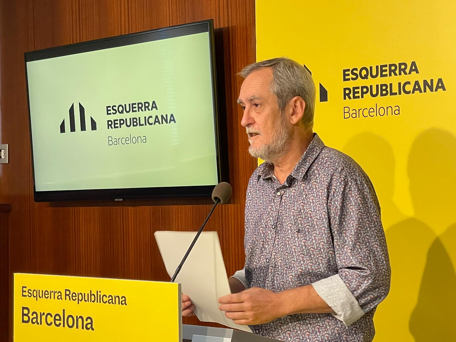 el portaveu d’Esquerra Republicana a l’Ajuntament de Barcelona, Jordi Coronas