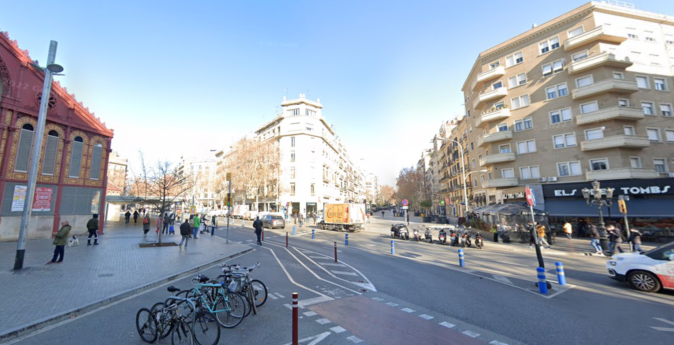 Confluència de la ronda Sant Antoni i el carrer Urgell / Foto: Google Street View