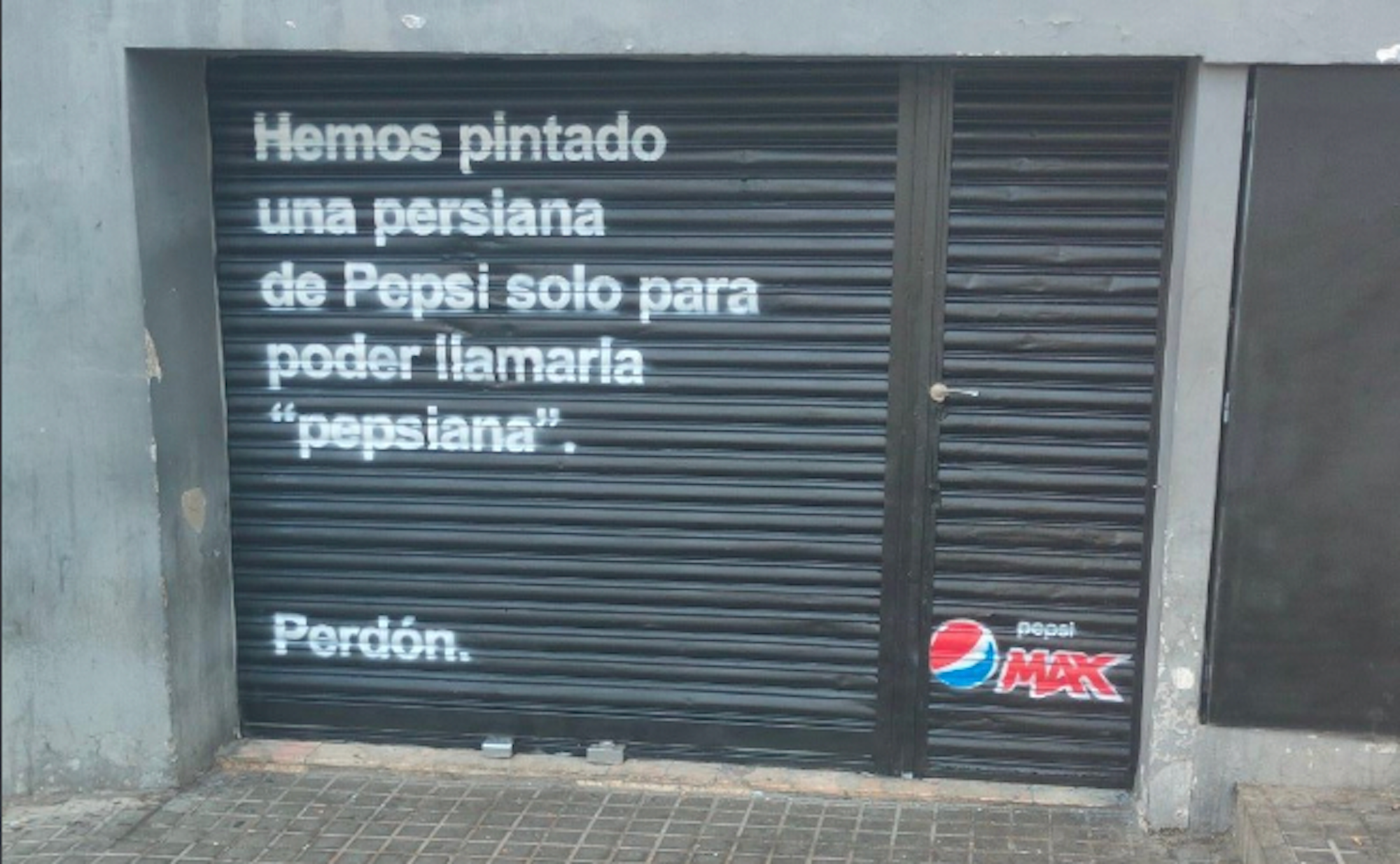 La 'pepsiana' de Pepsi a Horta / Twitter