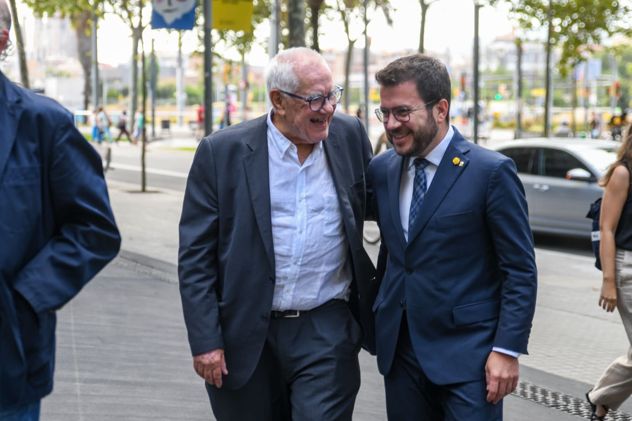 Ernest Maragall i Pere Aragonès, a Glòries el juliol de 2022 / ERC