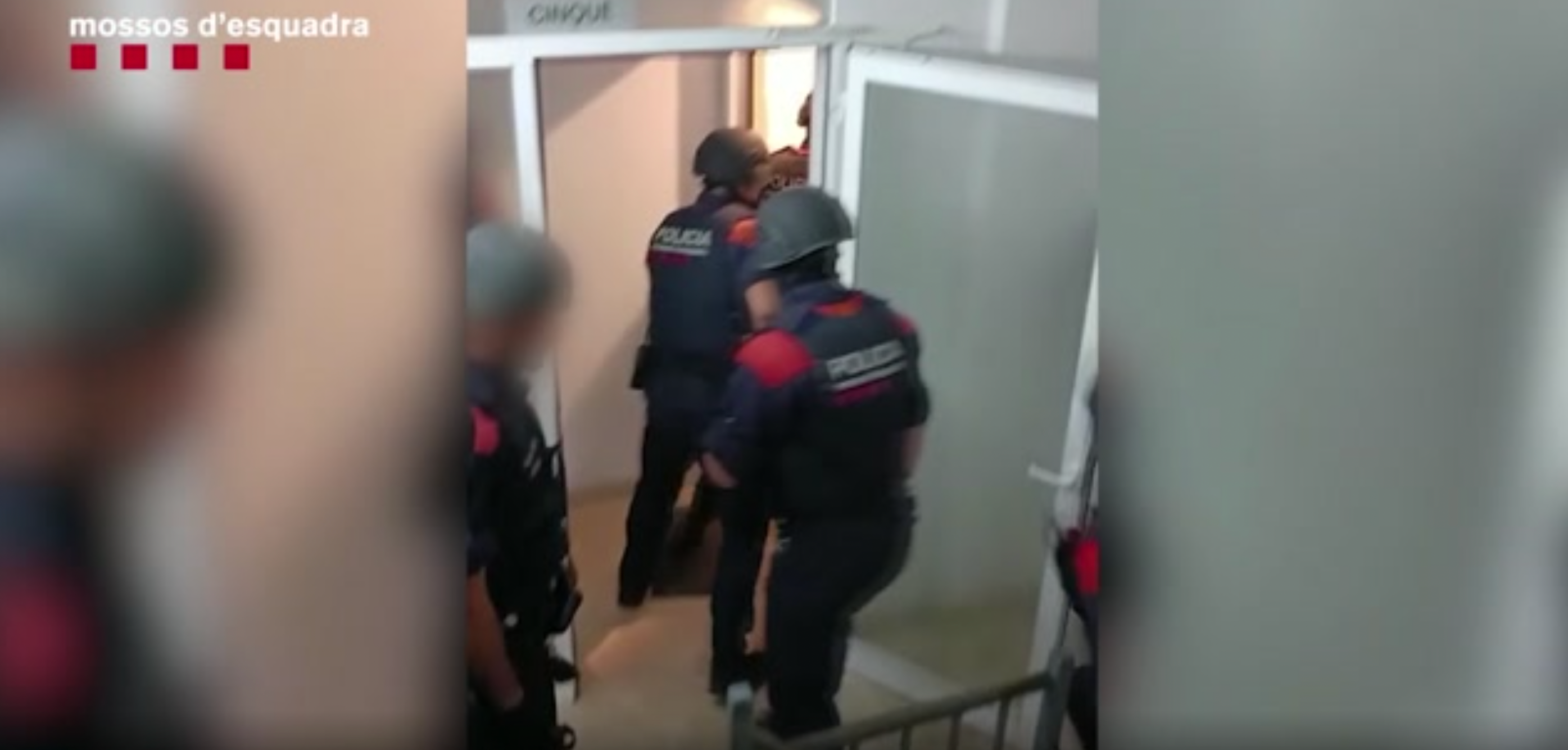 intervenció en un club cannàbic MOSSOS