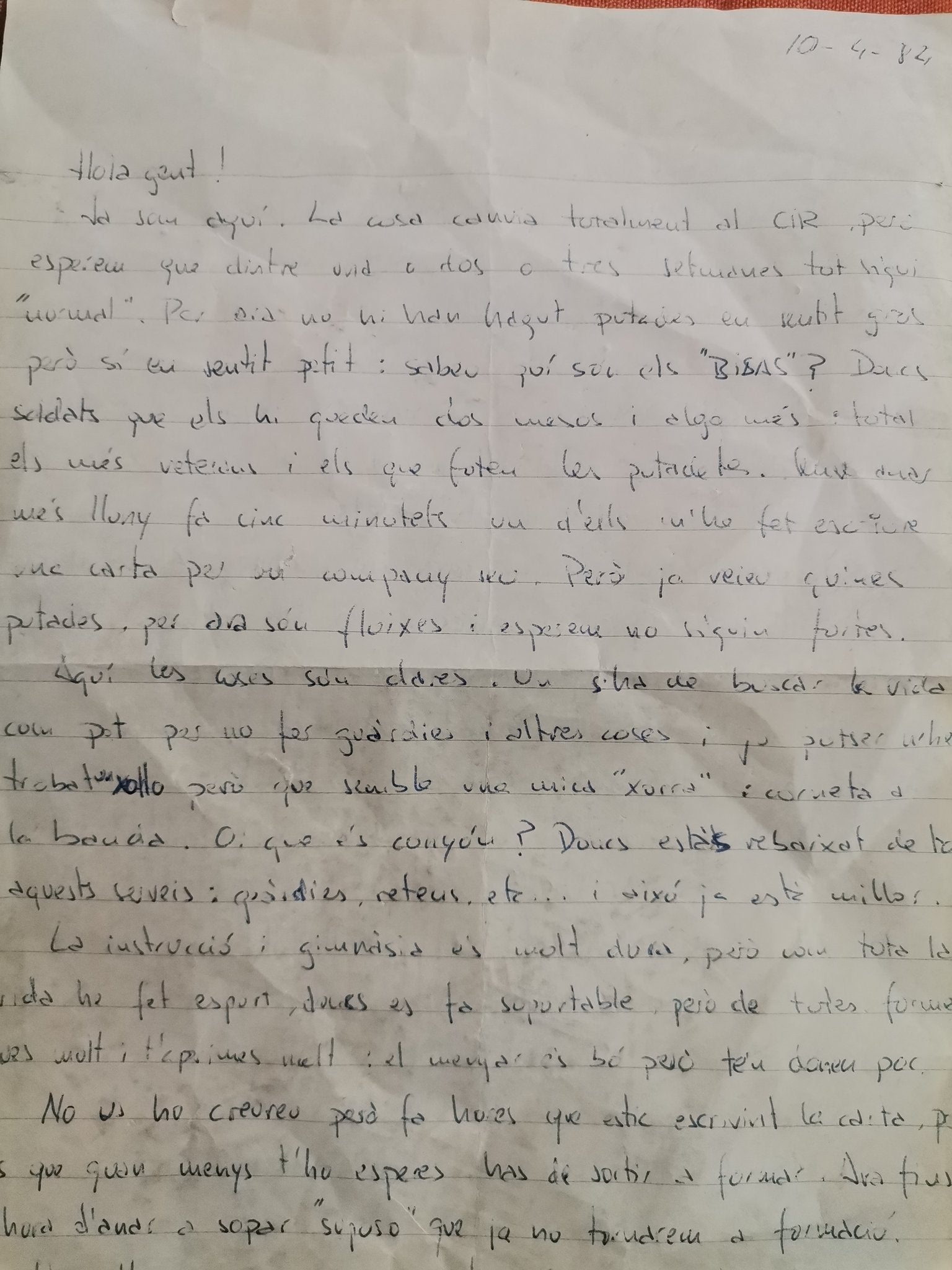 La misteriosa carta trobada en un carrer de Gràcia / Twitter (@Mil___Ena)