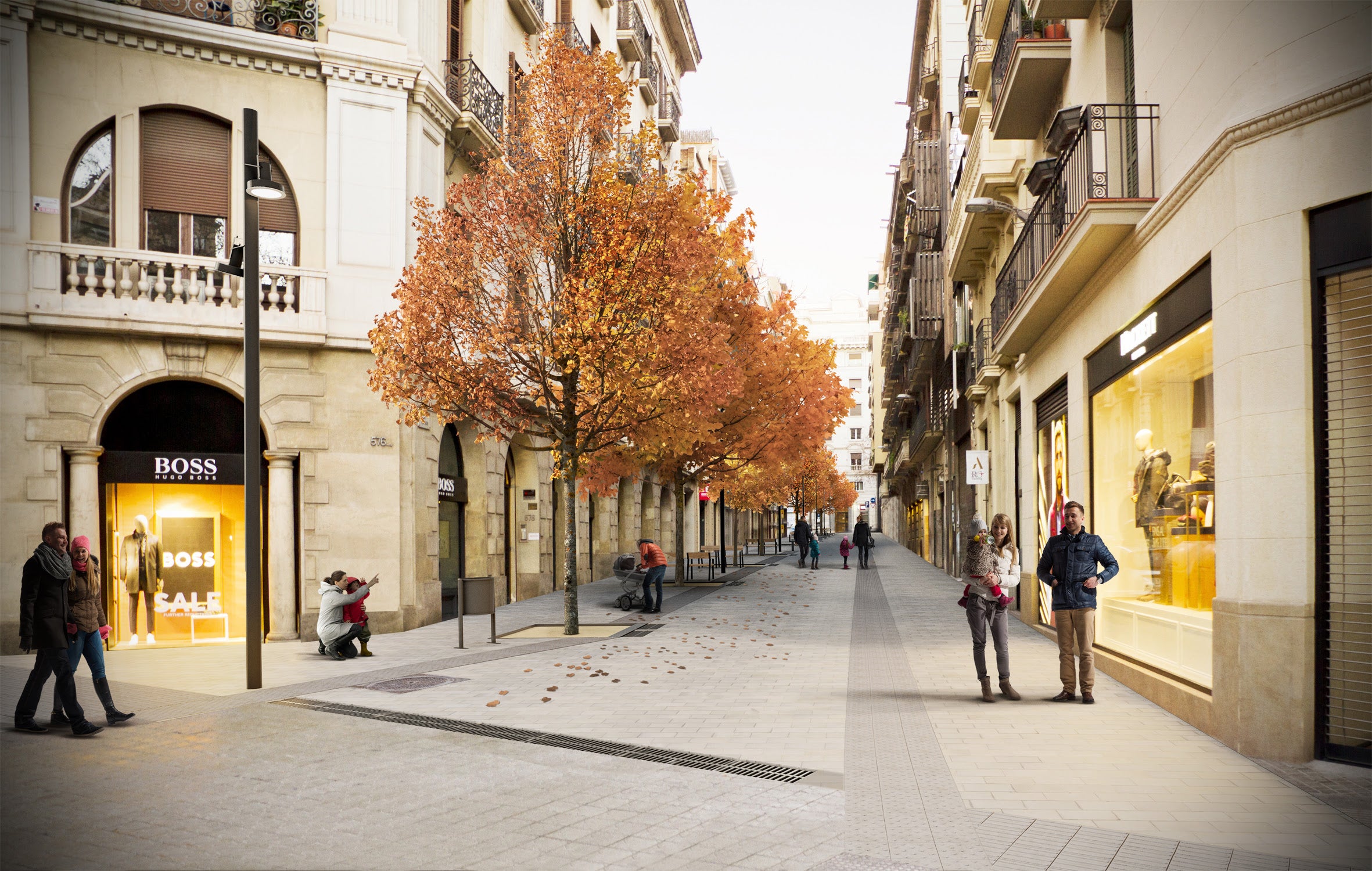 Imatge virtual del passatge de Marimon després de la renovació / Ajuntament