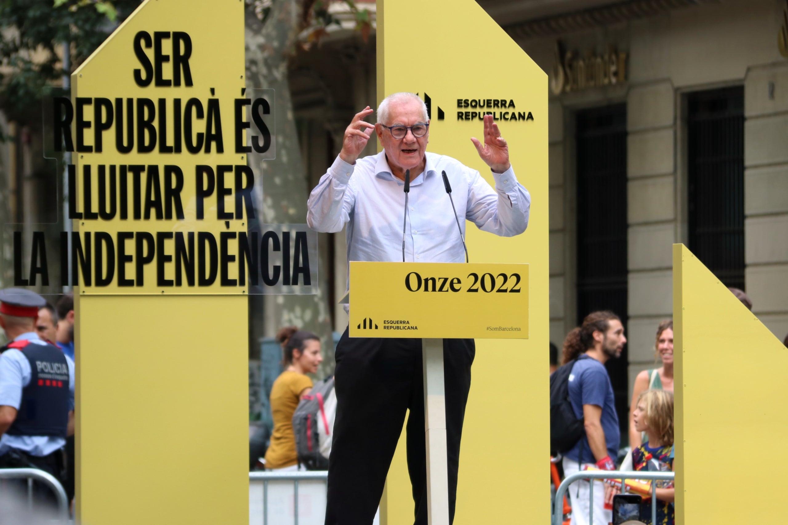 Ernest Maragall a la Diada 2022 / ACN