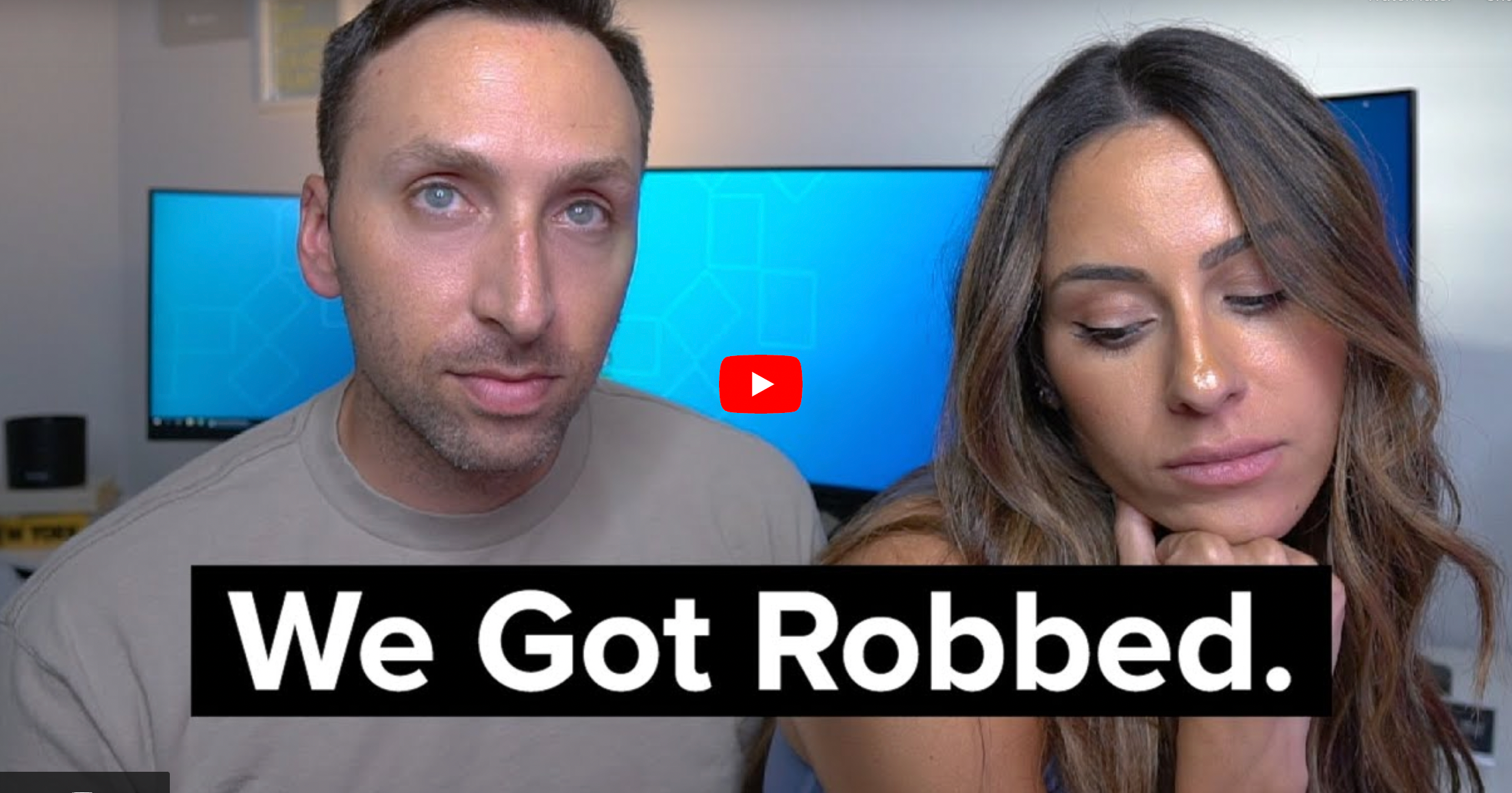 Imatge del youtuber i la seva dona / Youtube