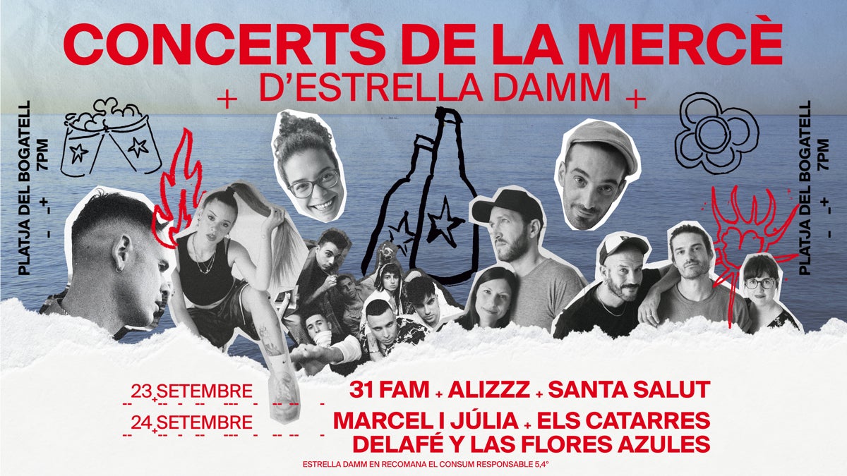 Tornen els concerts de la cervesera Damm a la platja del Bogatell per la Mercè 