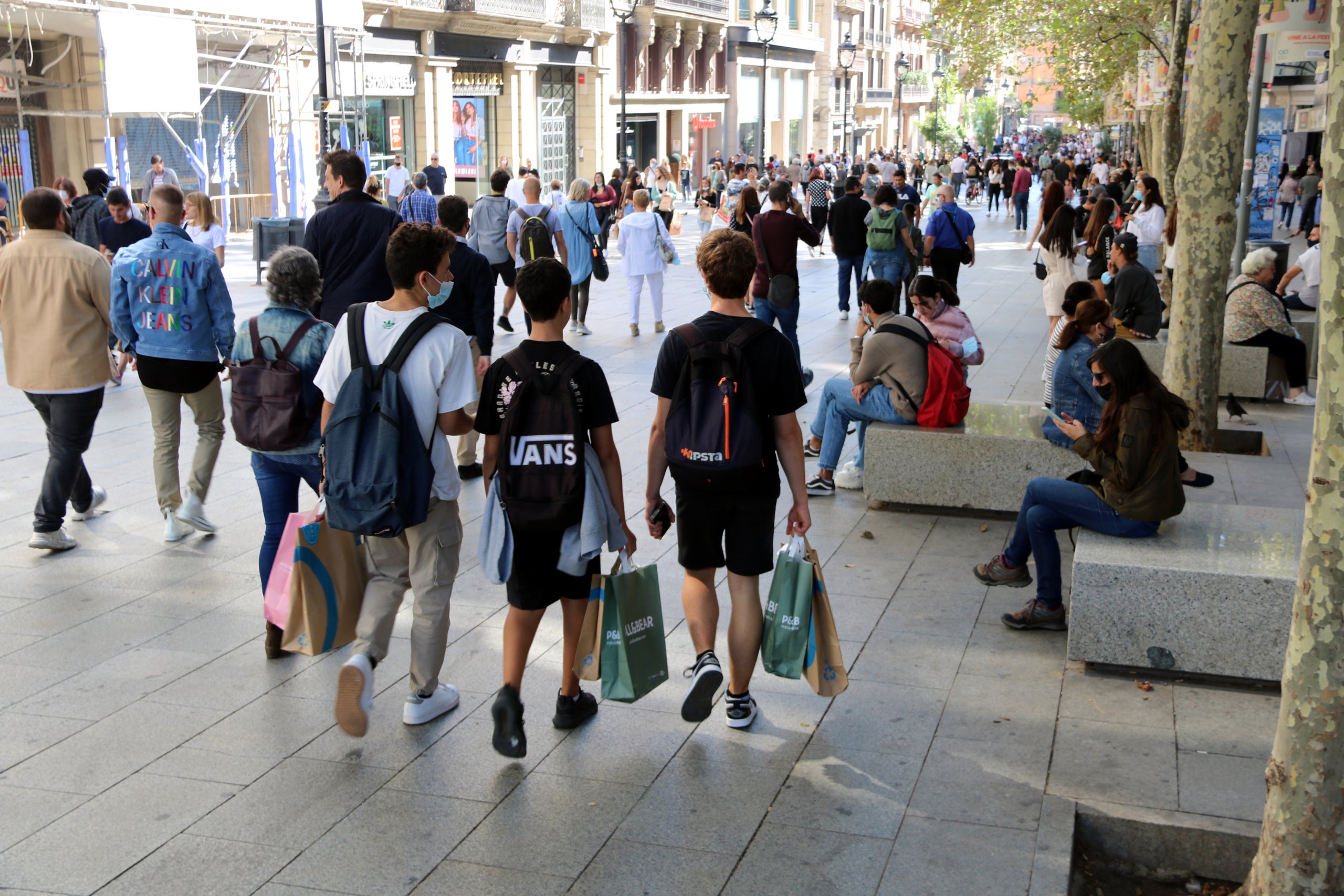 Imatge d'arxiu del Portal de l'Àngel de Barcelona