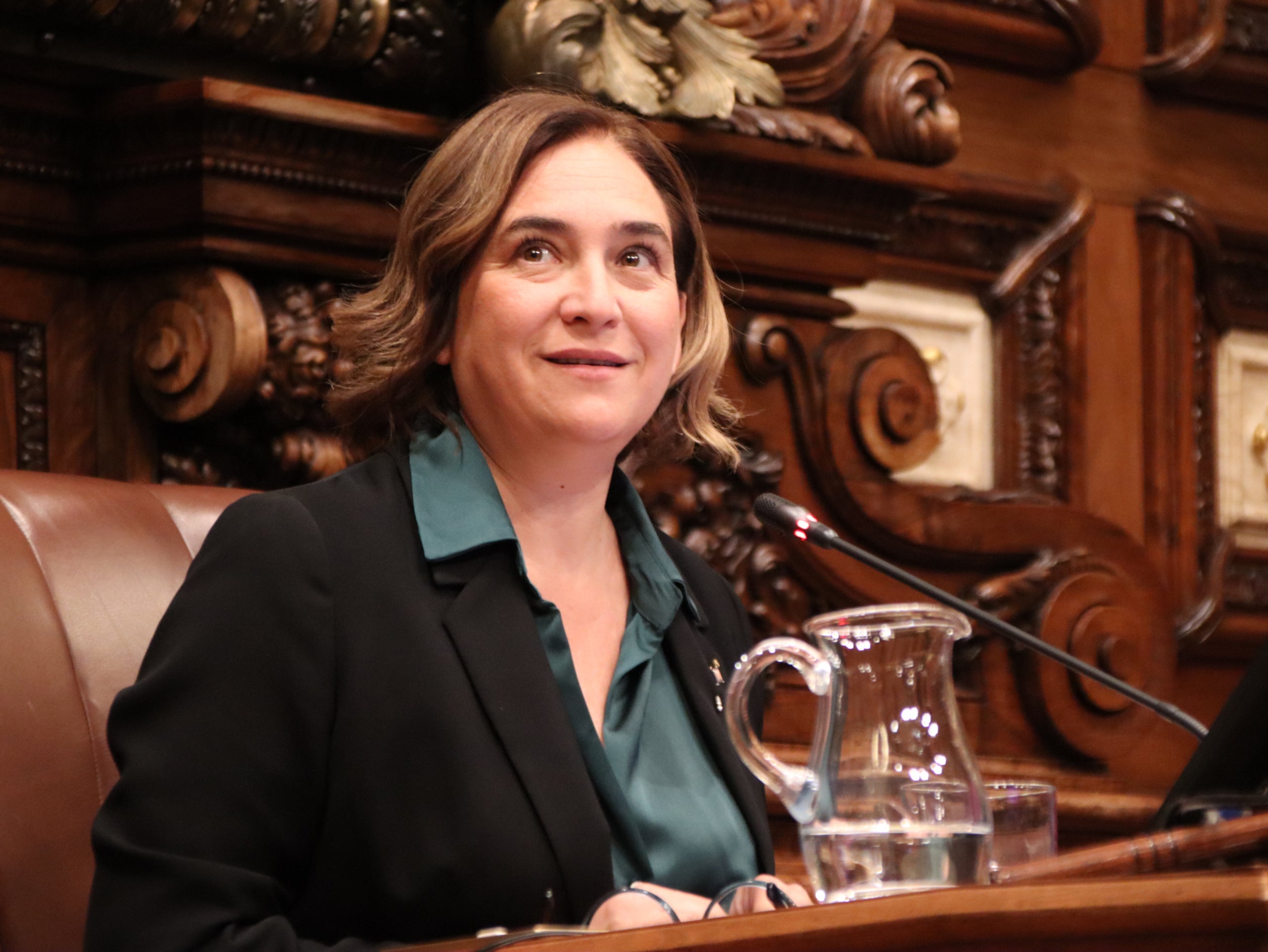 L'alcaldessa Ada Colau en un moment del plenari d'aquest divendres / ACN
