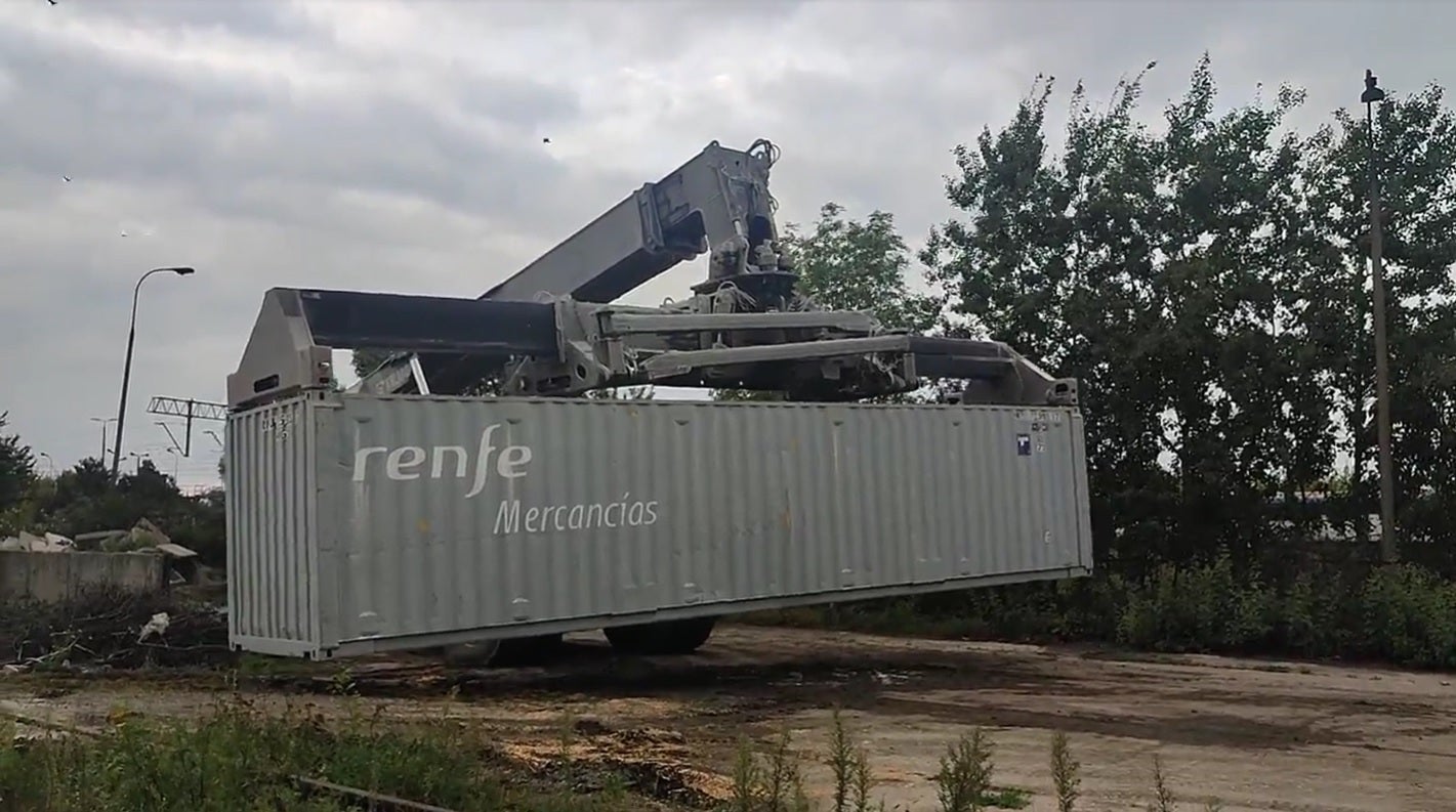 Un contenidor de Renfe a la frontera d'Ucraïna / Europa Press