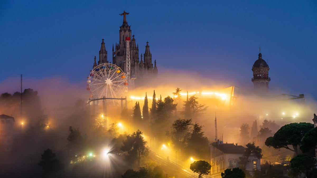 Boira a Barcelona des de l'Observatori Fabra, en una imatge de fa uns dies ALFONS PUERTAS