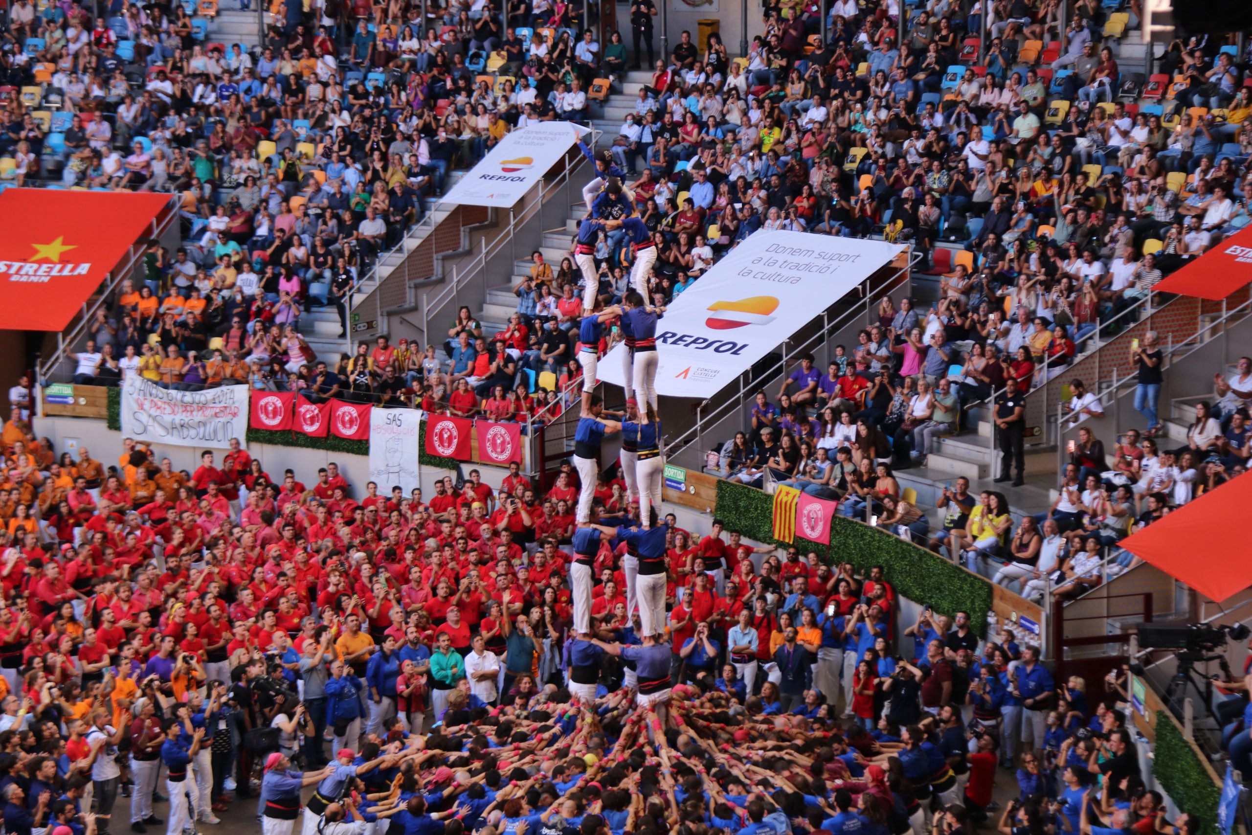 Els castellers de Gràcia, a Tarragona ACN