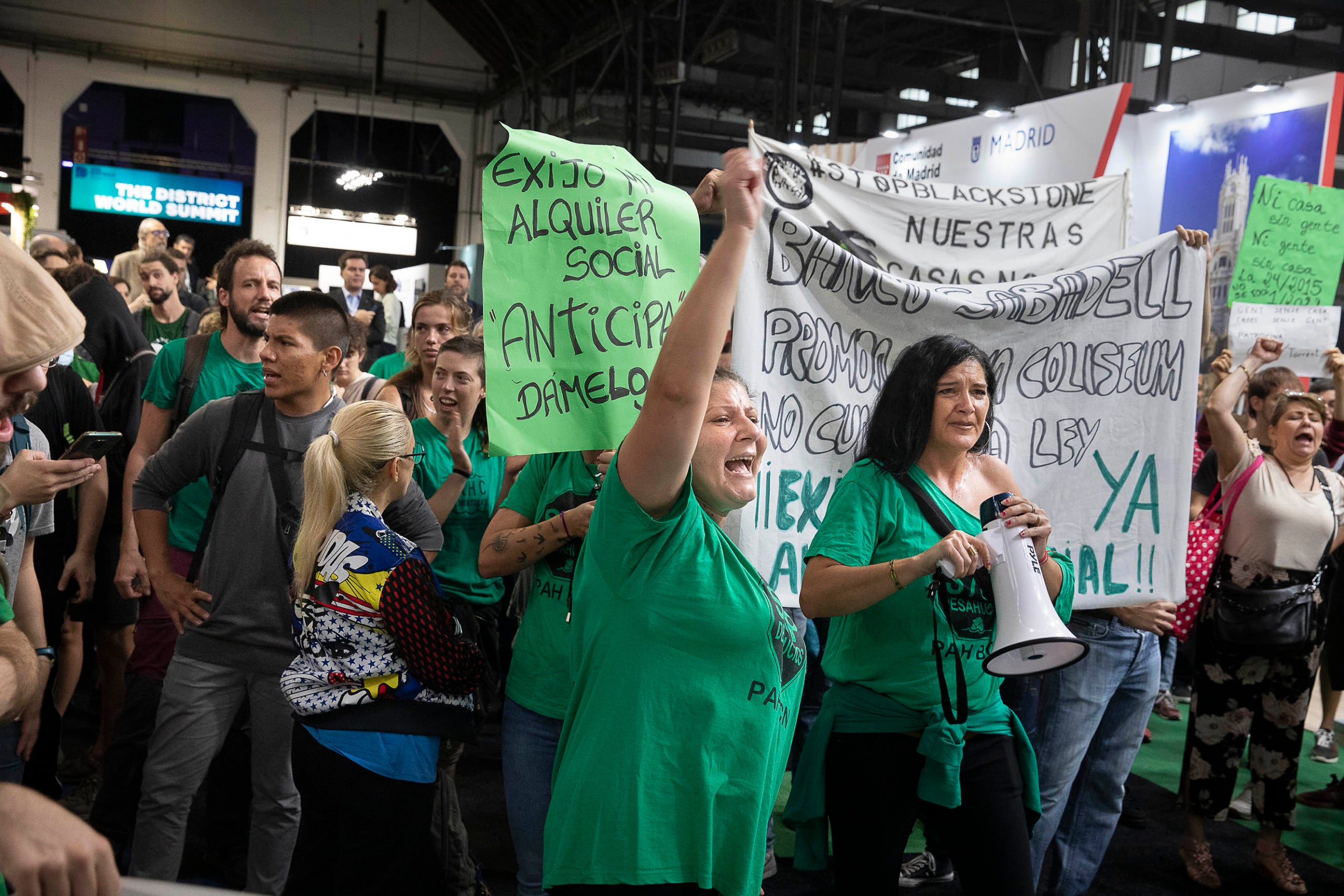 Activistes de la PAH en una concentració a Barcelona en una imatge d'arxiu / Jordi Play