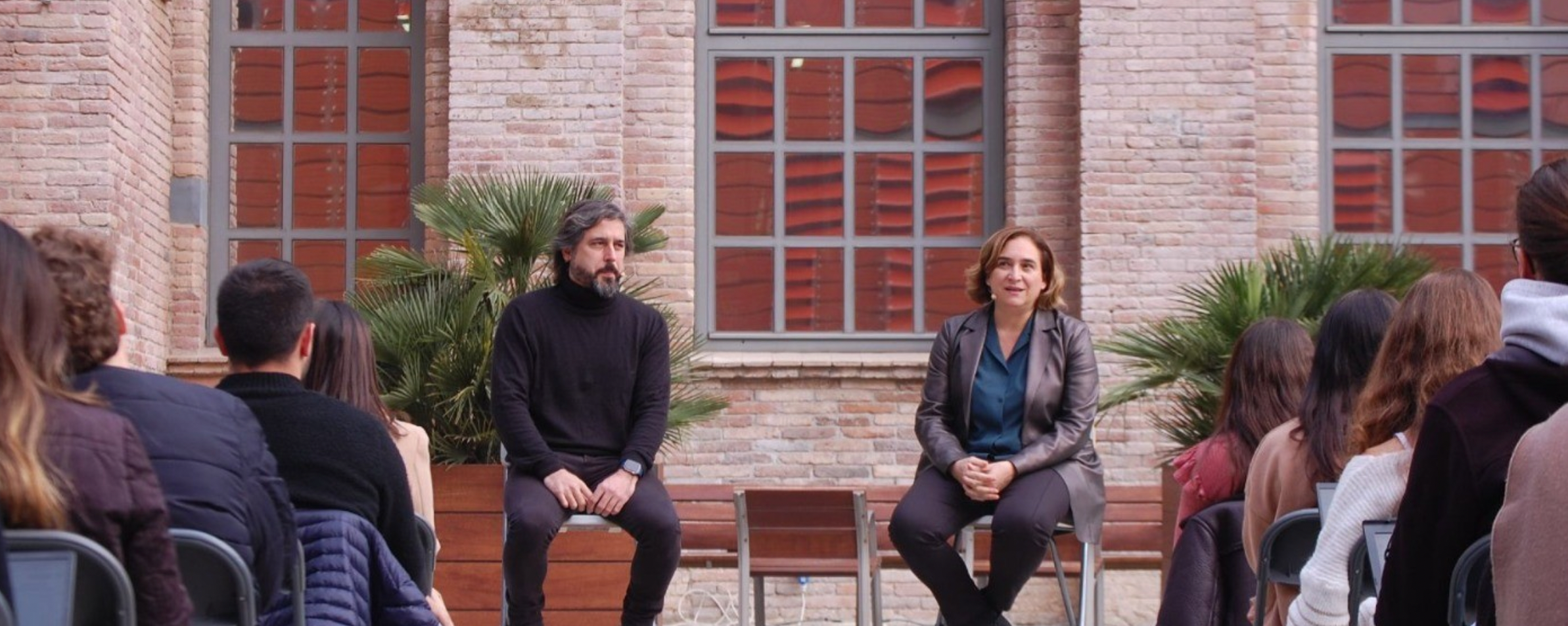 Ada Colau als Vermuts de la UPF FOTO: UPF/DIARI DE BARCELONA