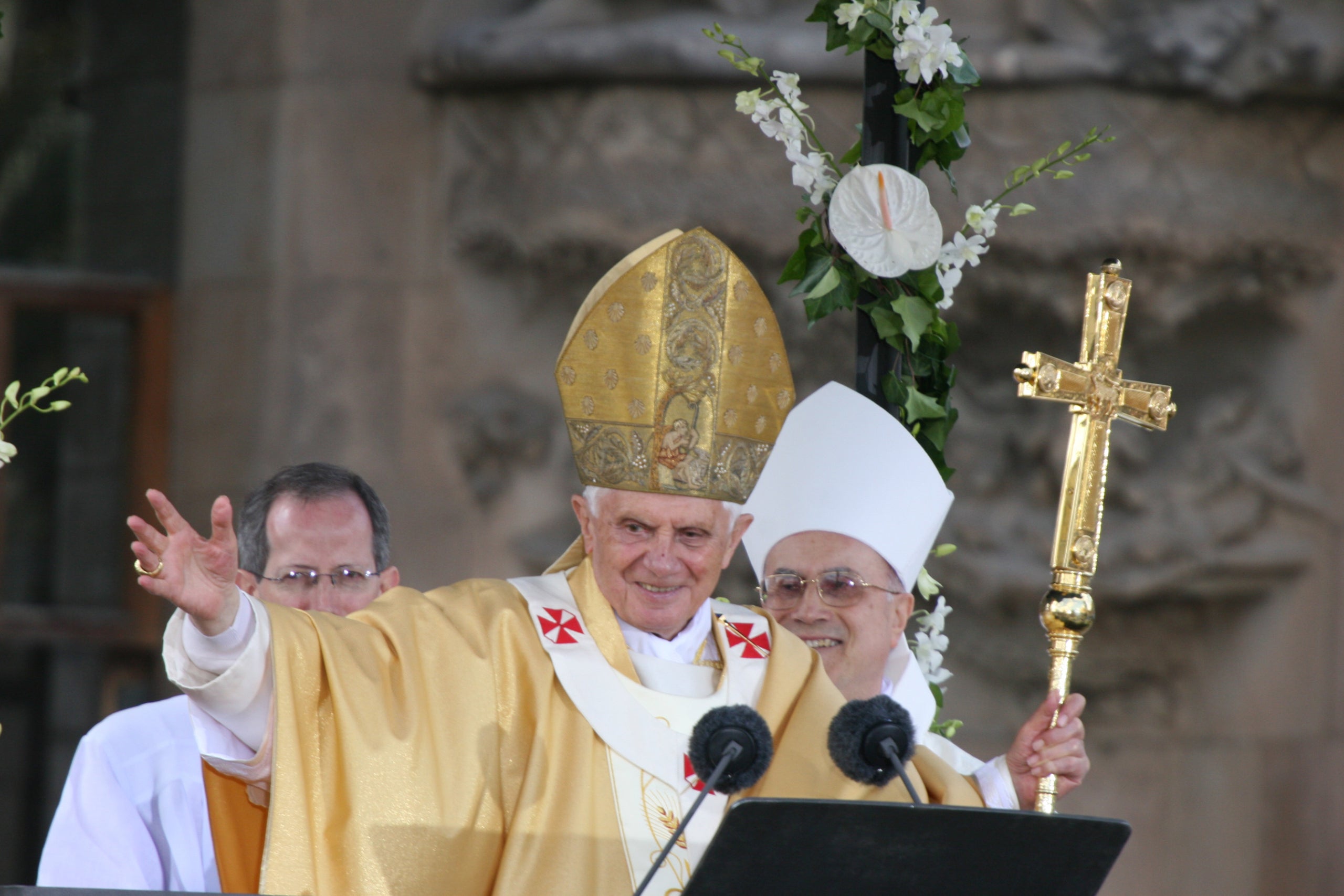 El papa Benet XVI en la seva darrera visita a Barcelona / ACN