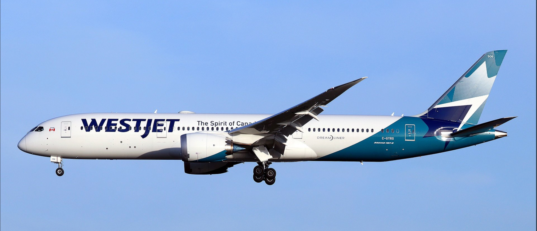 Un avió de la companyia Westjet / Dave Potter / Twitter AeroinfoBcn